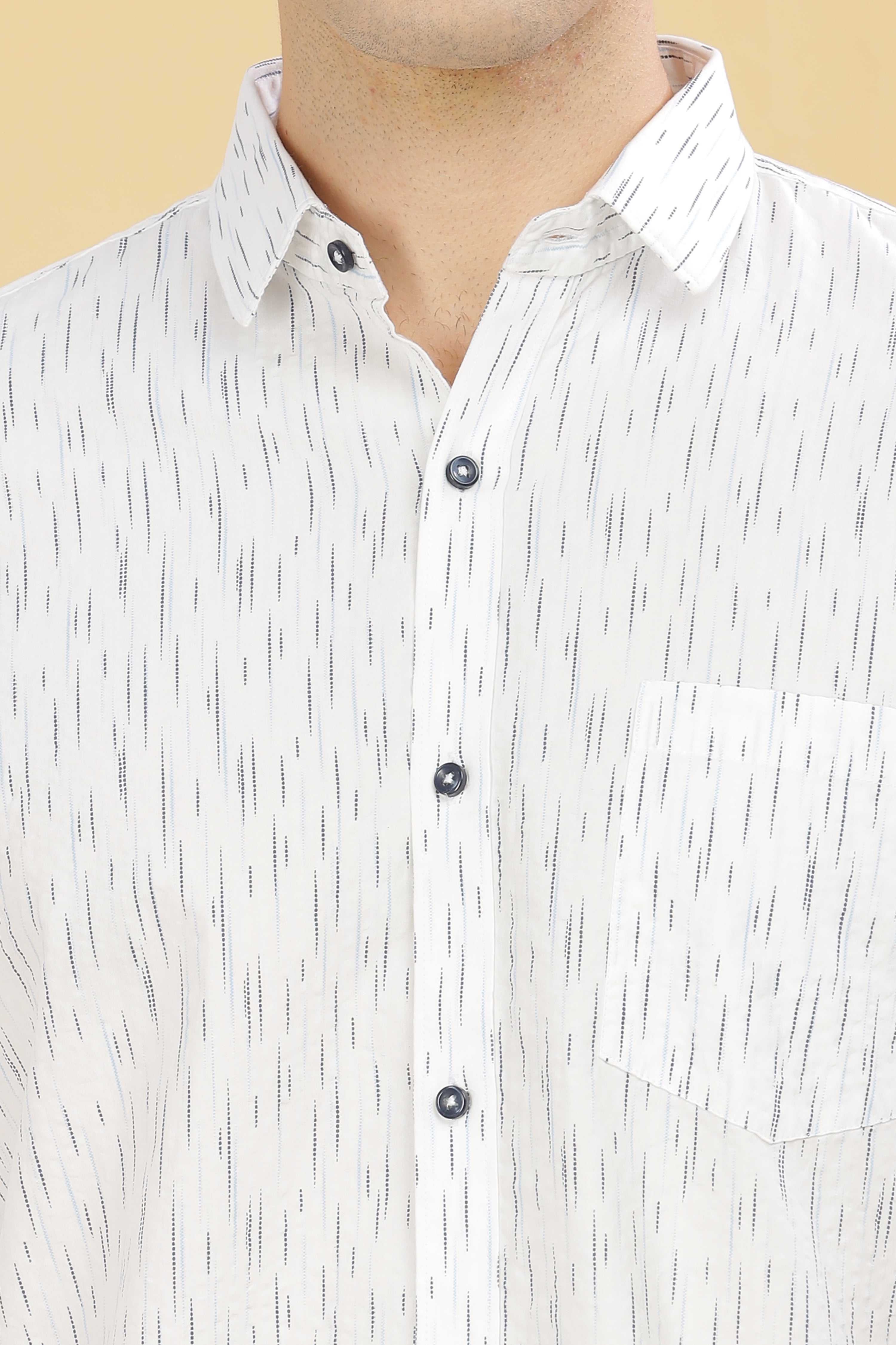 Abstract Printed White shirt