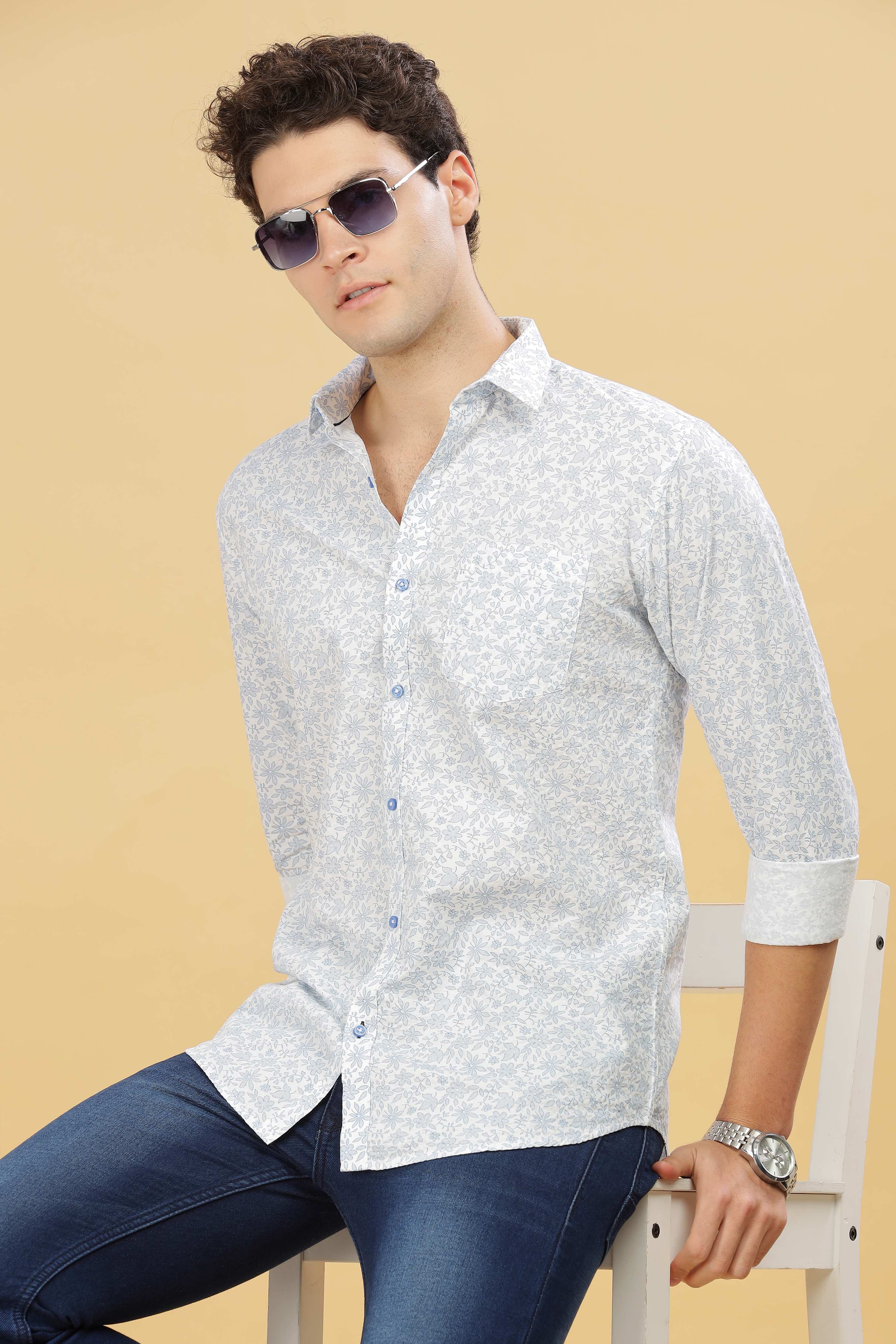 Men's Floral Printed Shirt