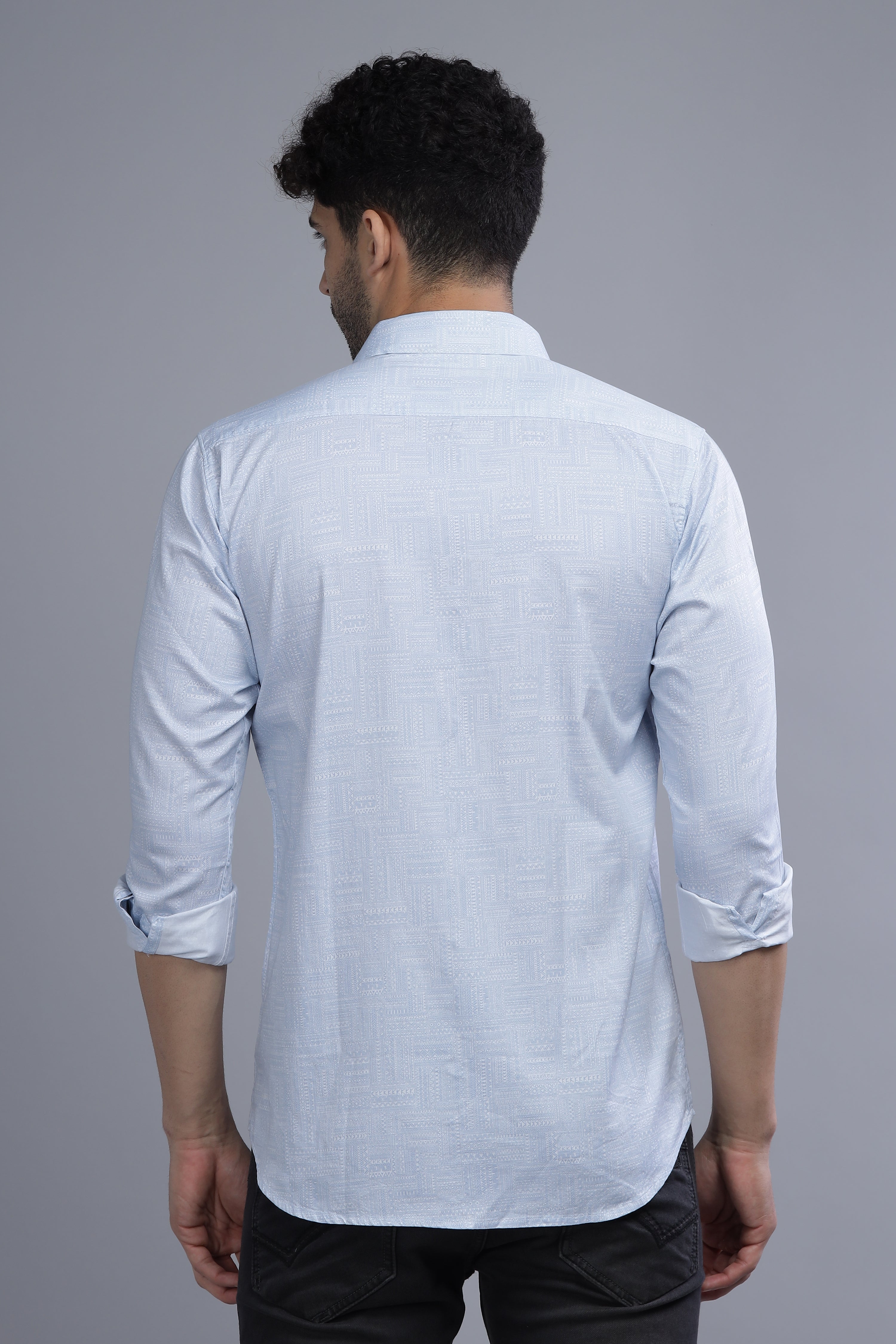 Dynamic Art Blue Shirt