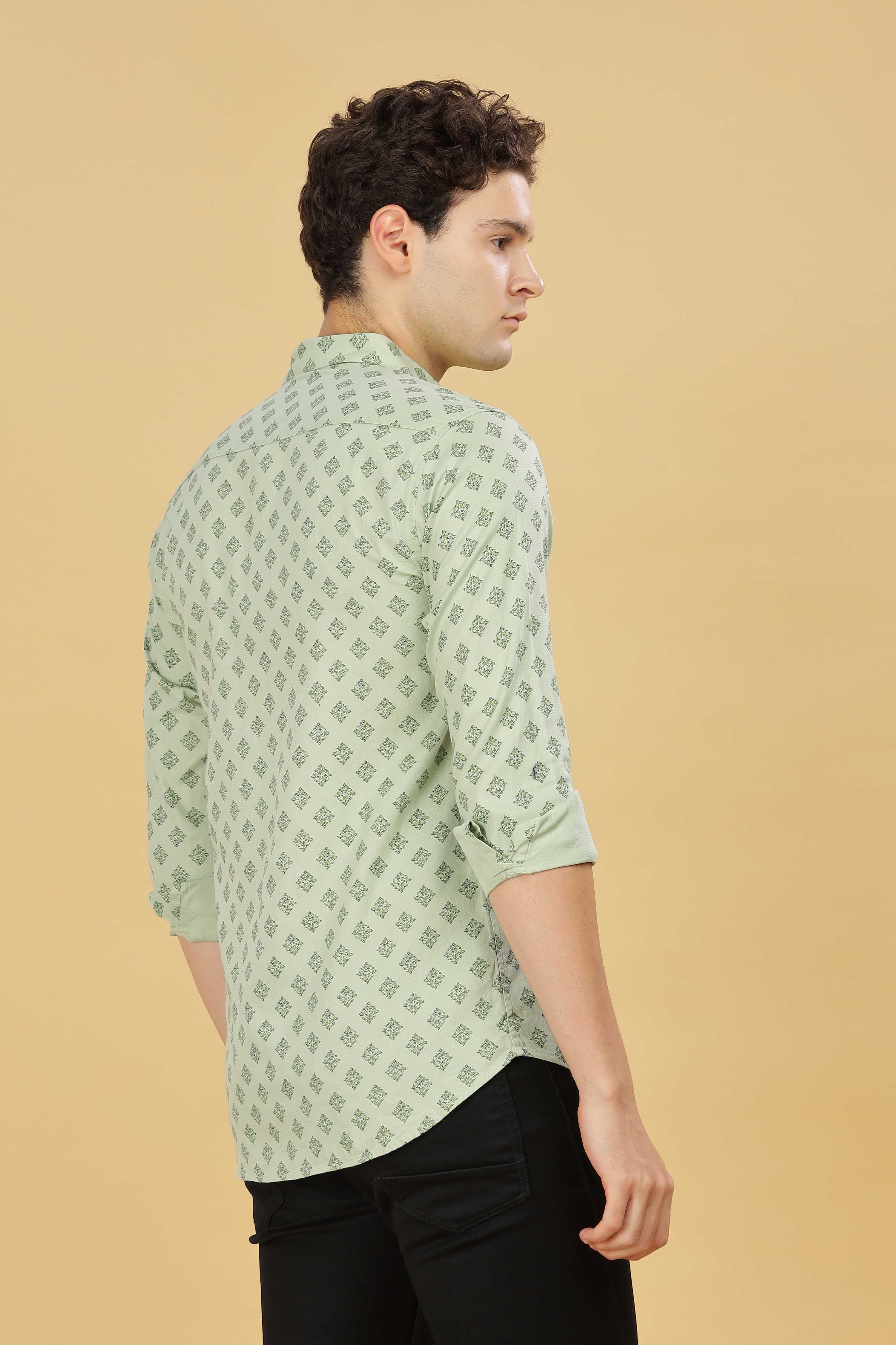 Square Designer Printed Shirt