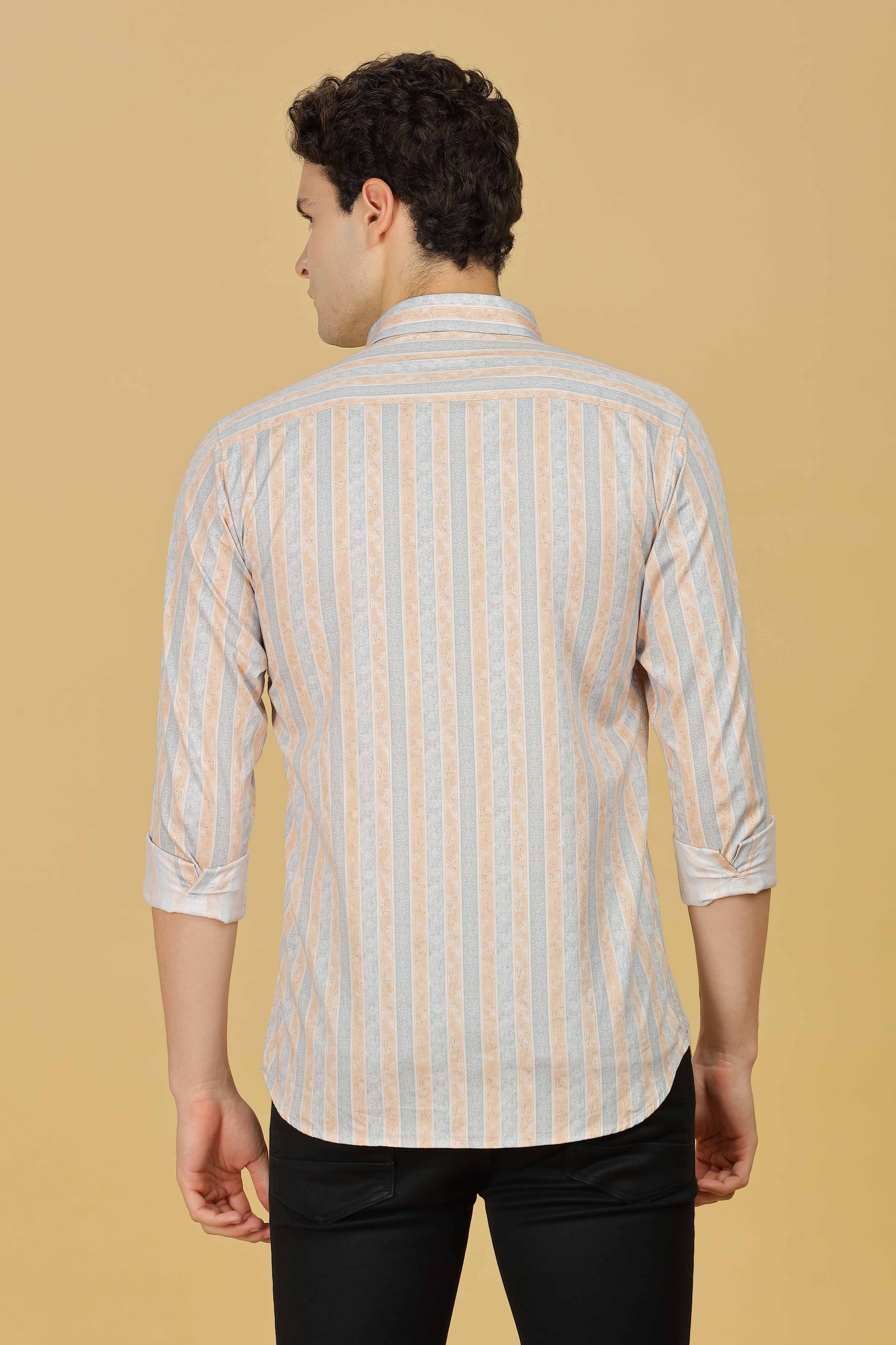 Men's Printed Stripes Shirt