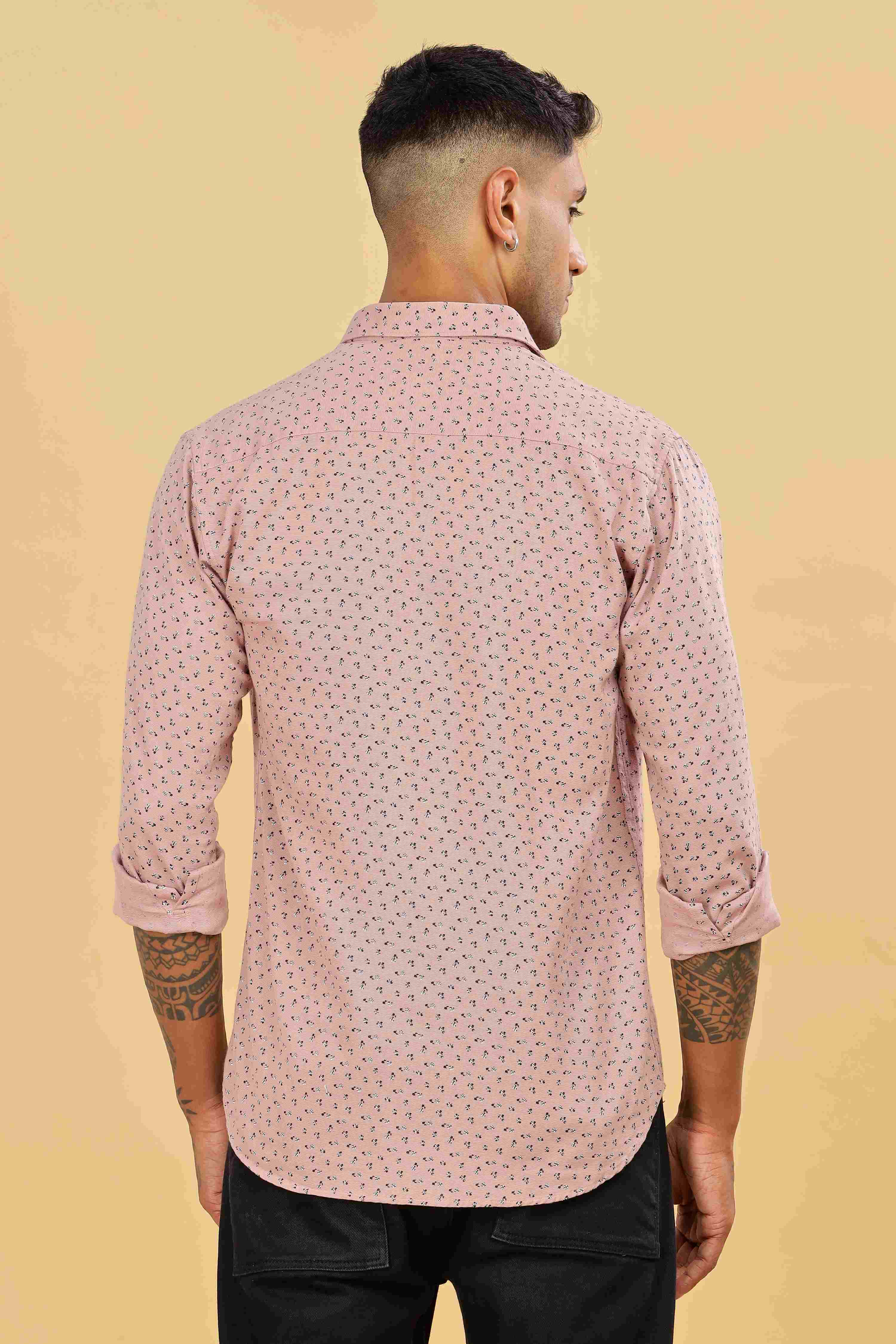 Micro Printed Designer Shirt