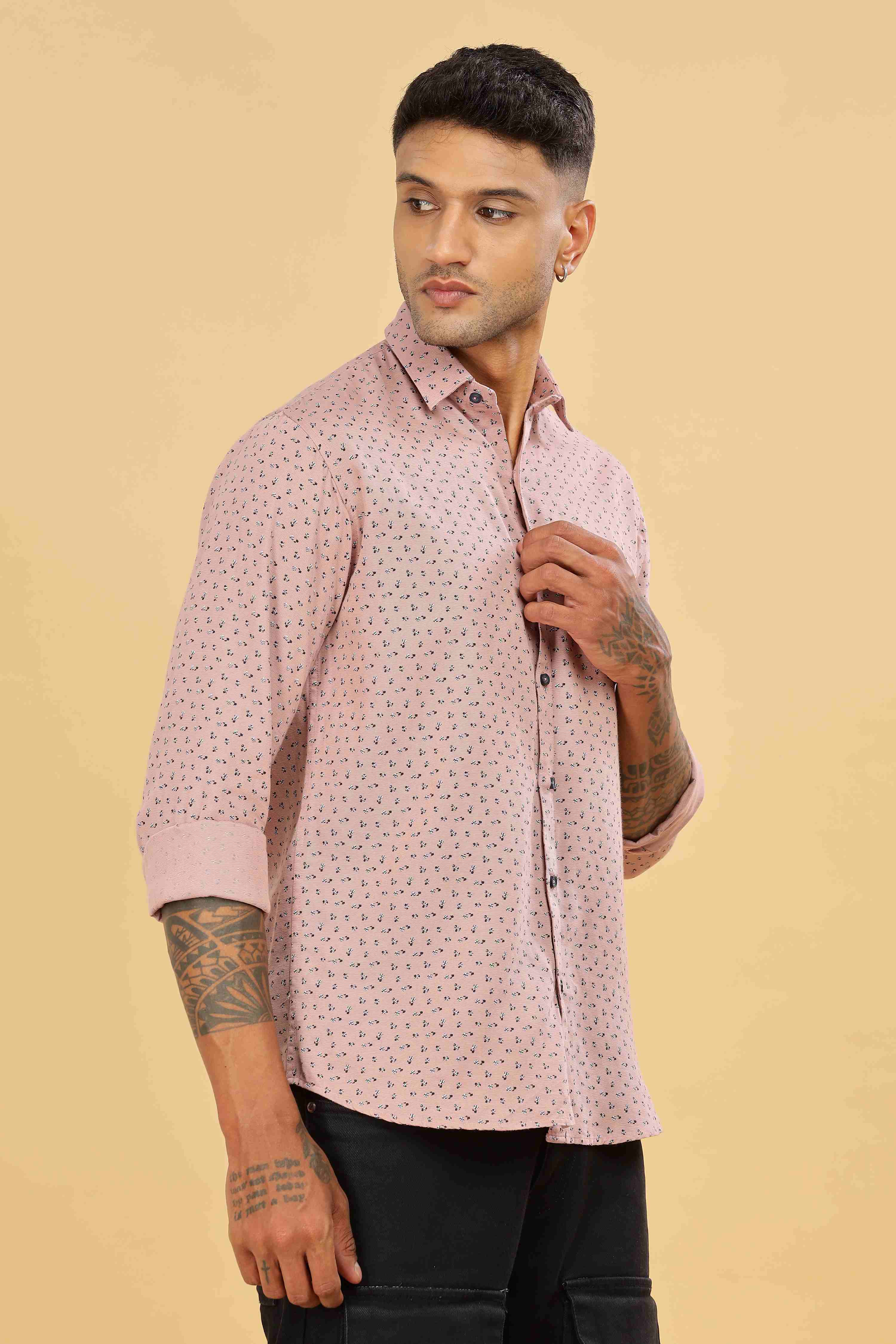 Micro Printed Designer Shirt