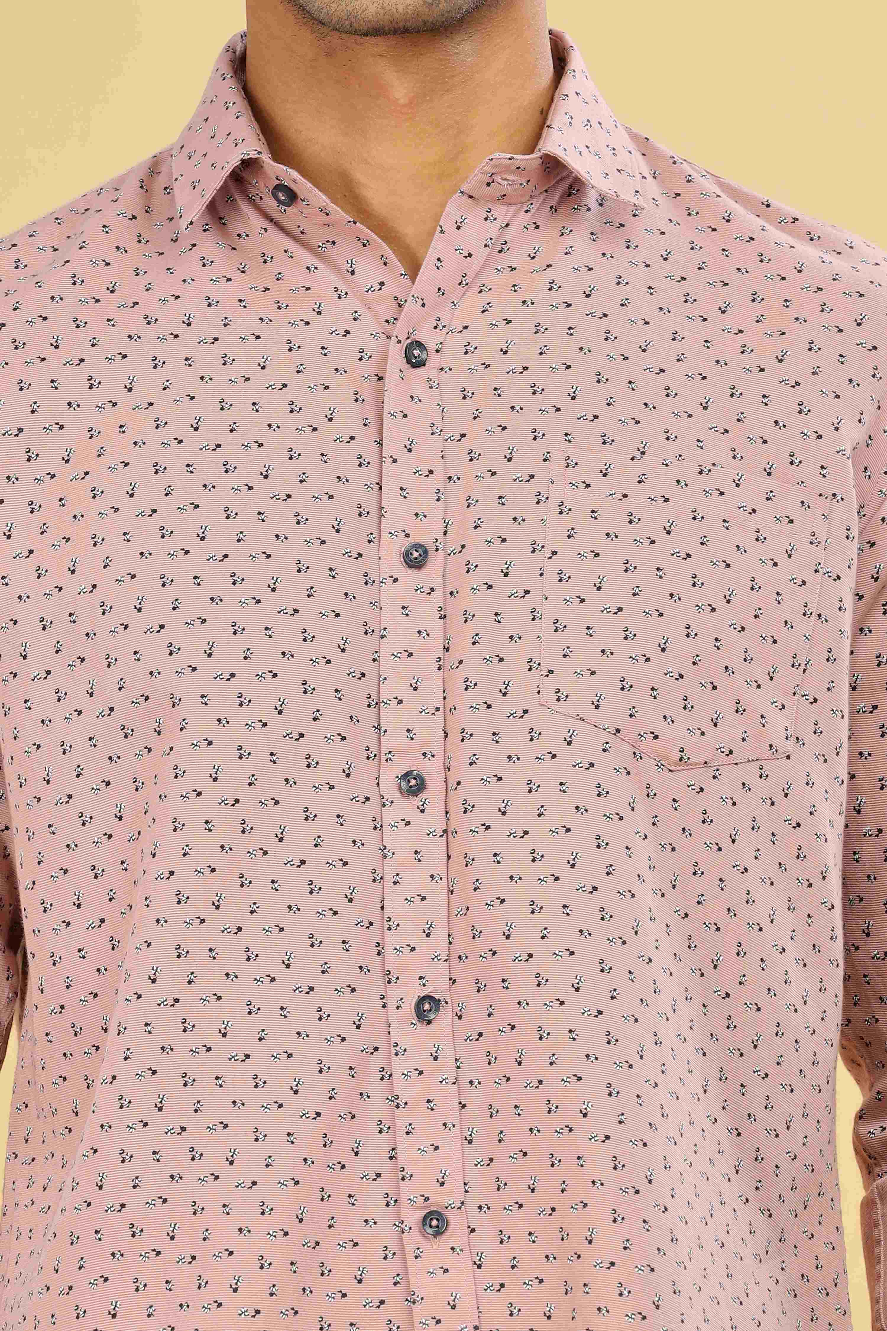 Micro Printed Designer Shirt