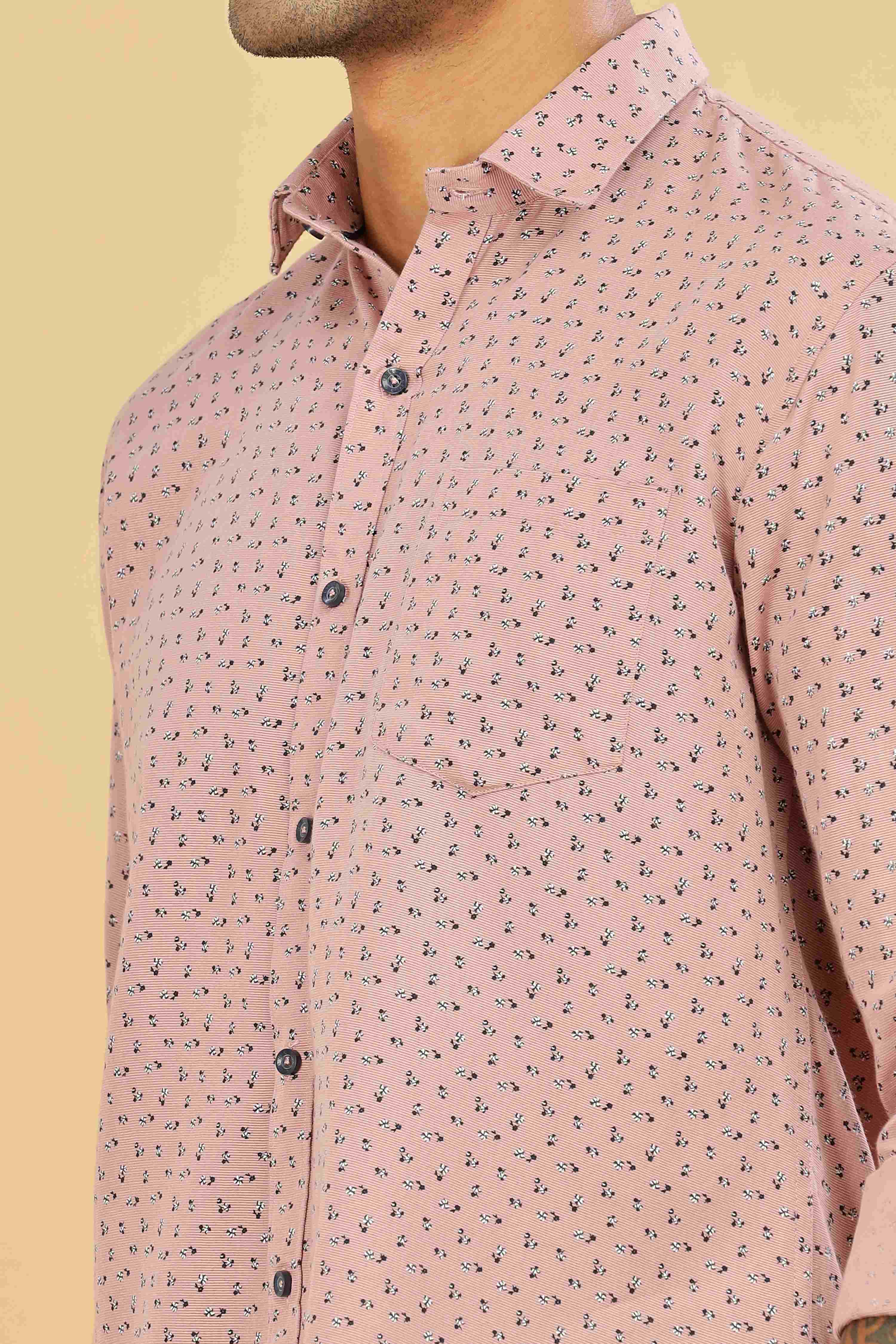 Micro Printed Designer Shirt