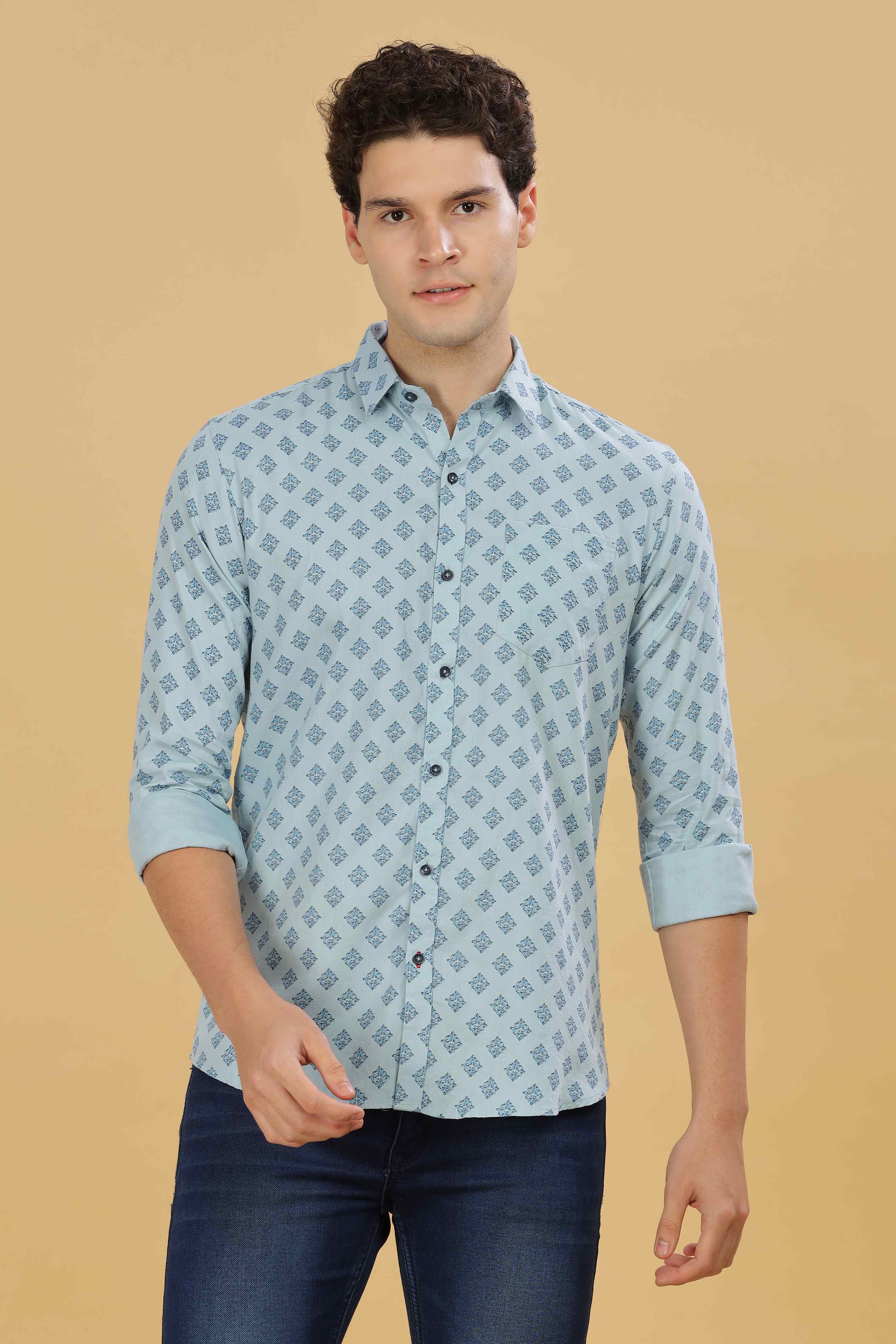 Square Designer Printed Shirt