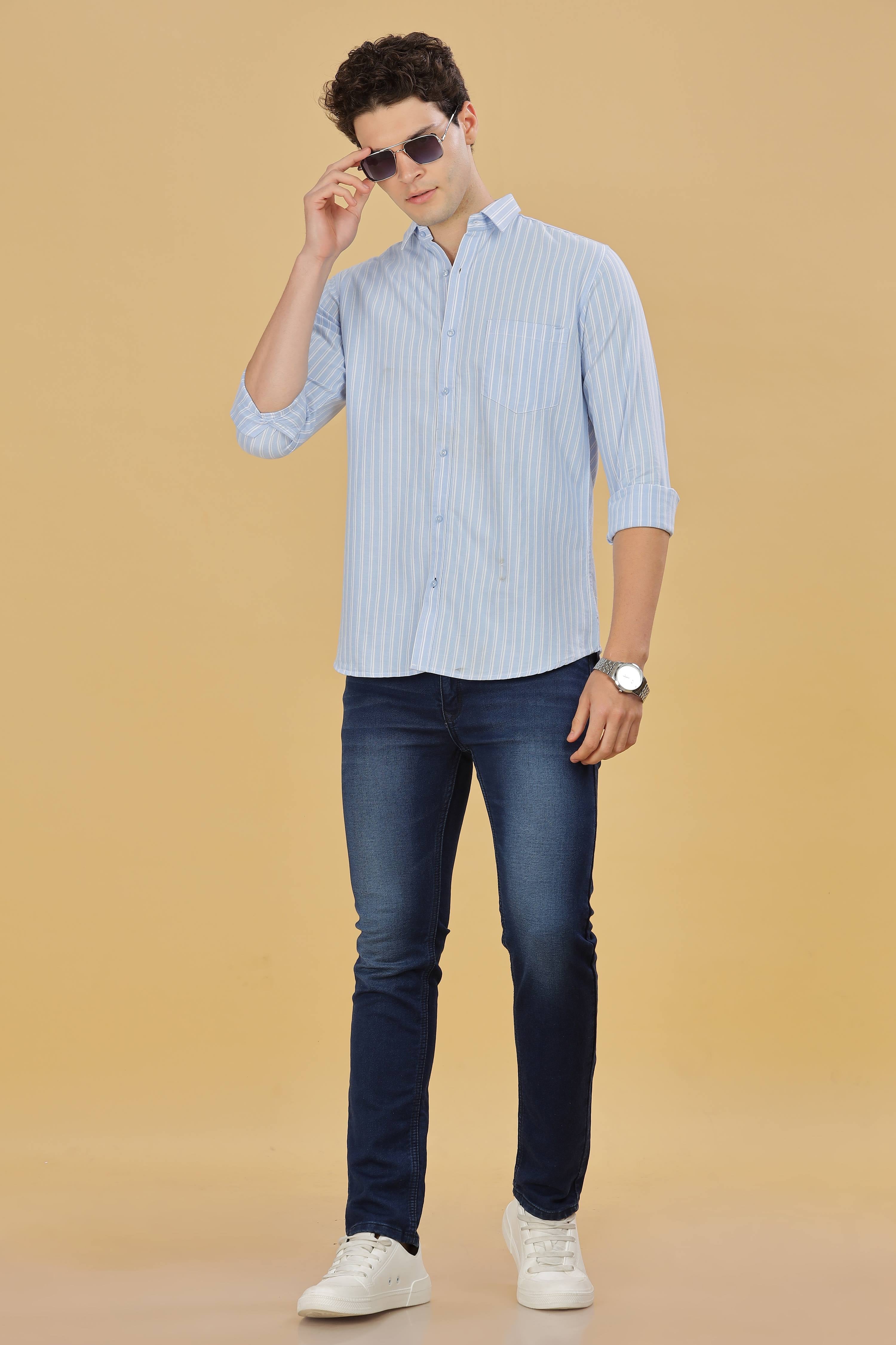 Men's Formal Stripes Shirt