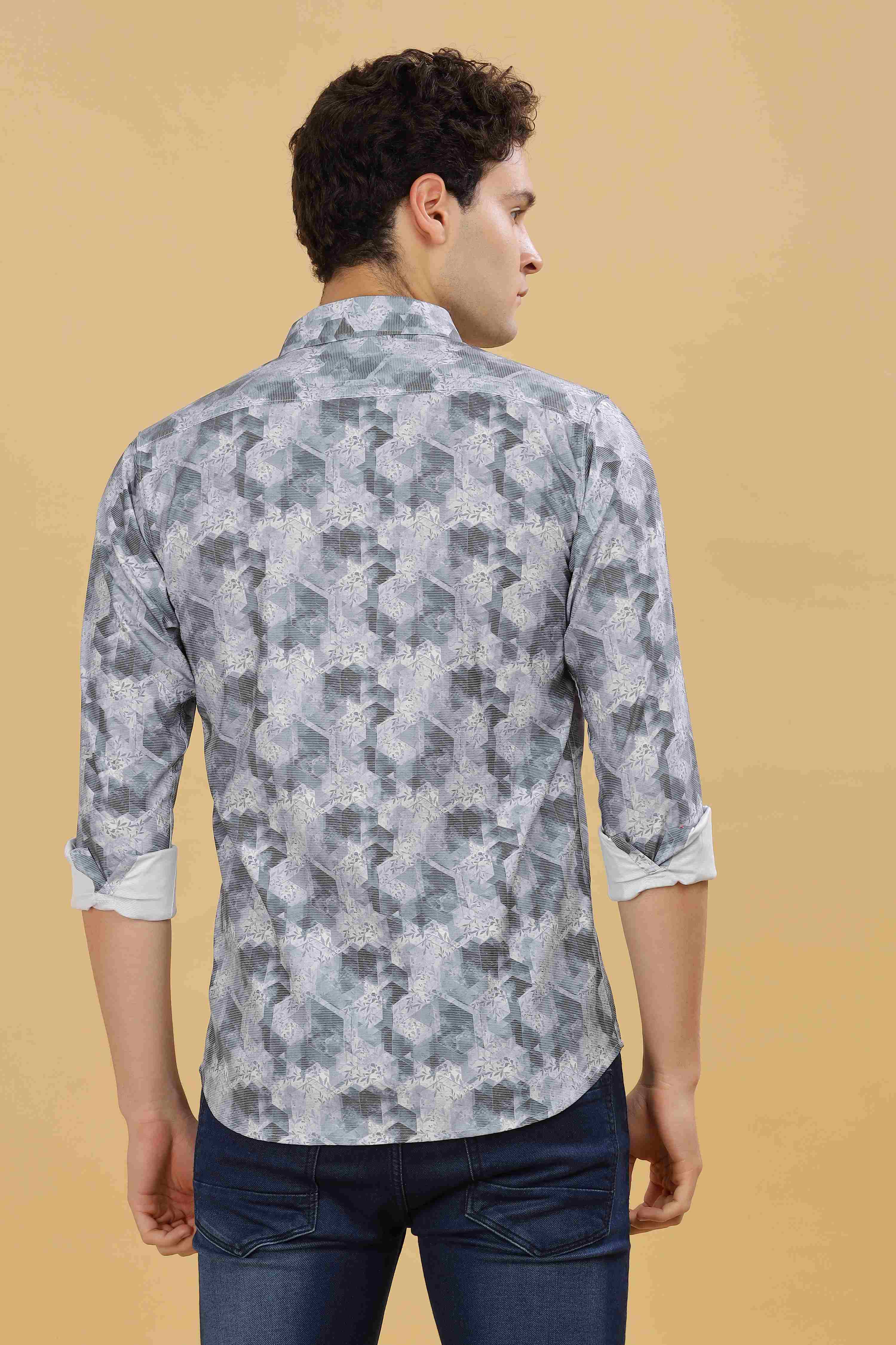 Cubic Floral Designer Shirt