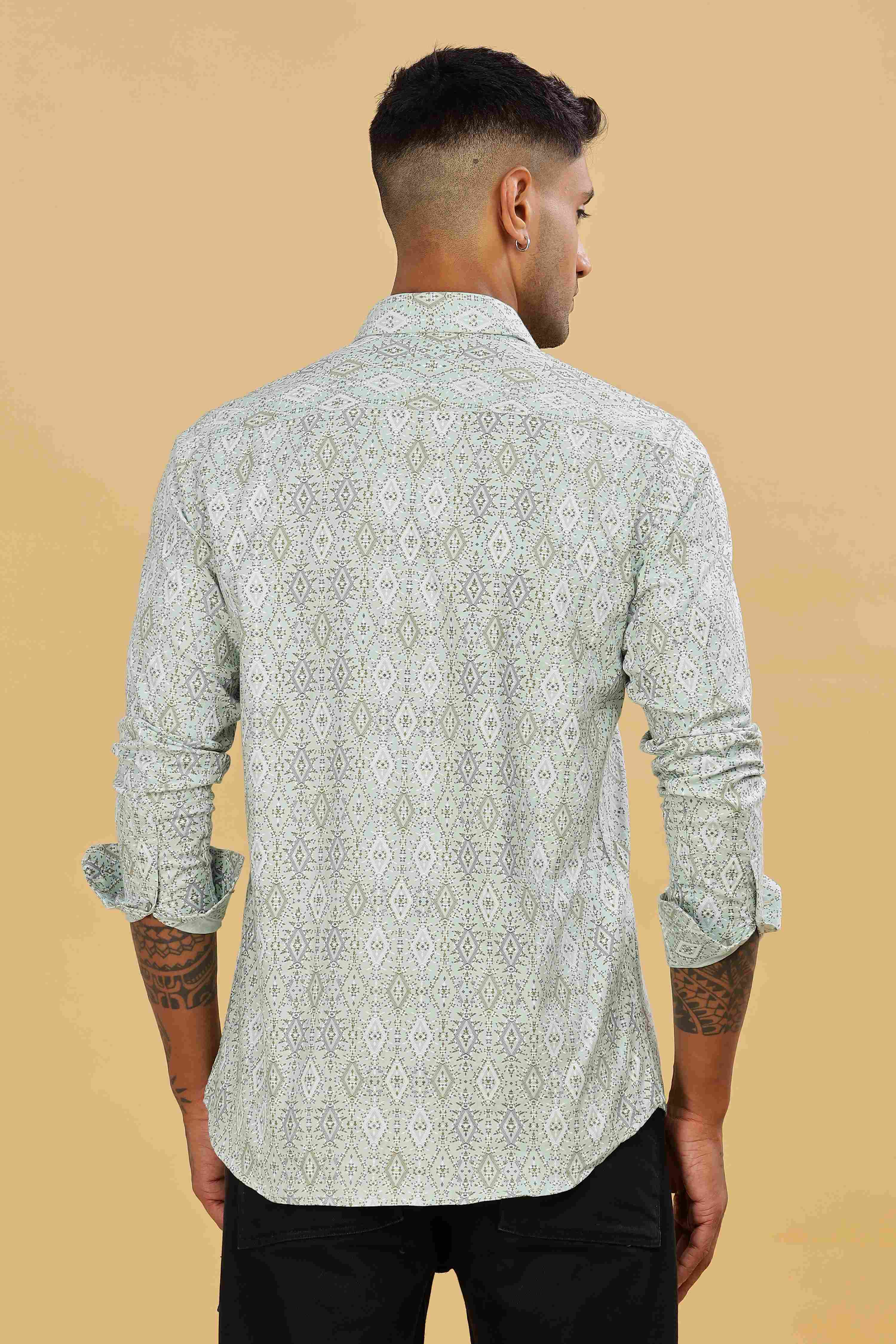 Diamond Printed Design Shirt