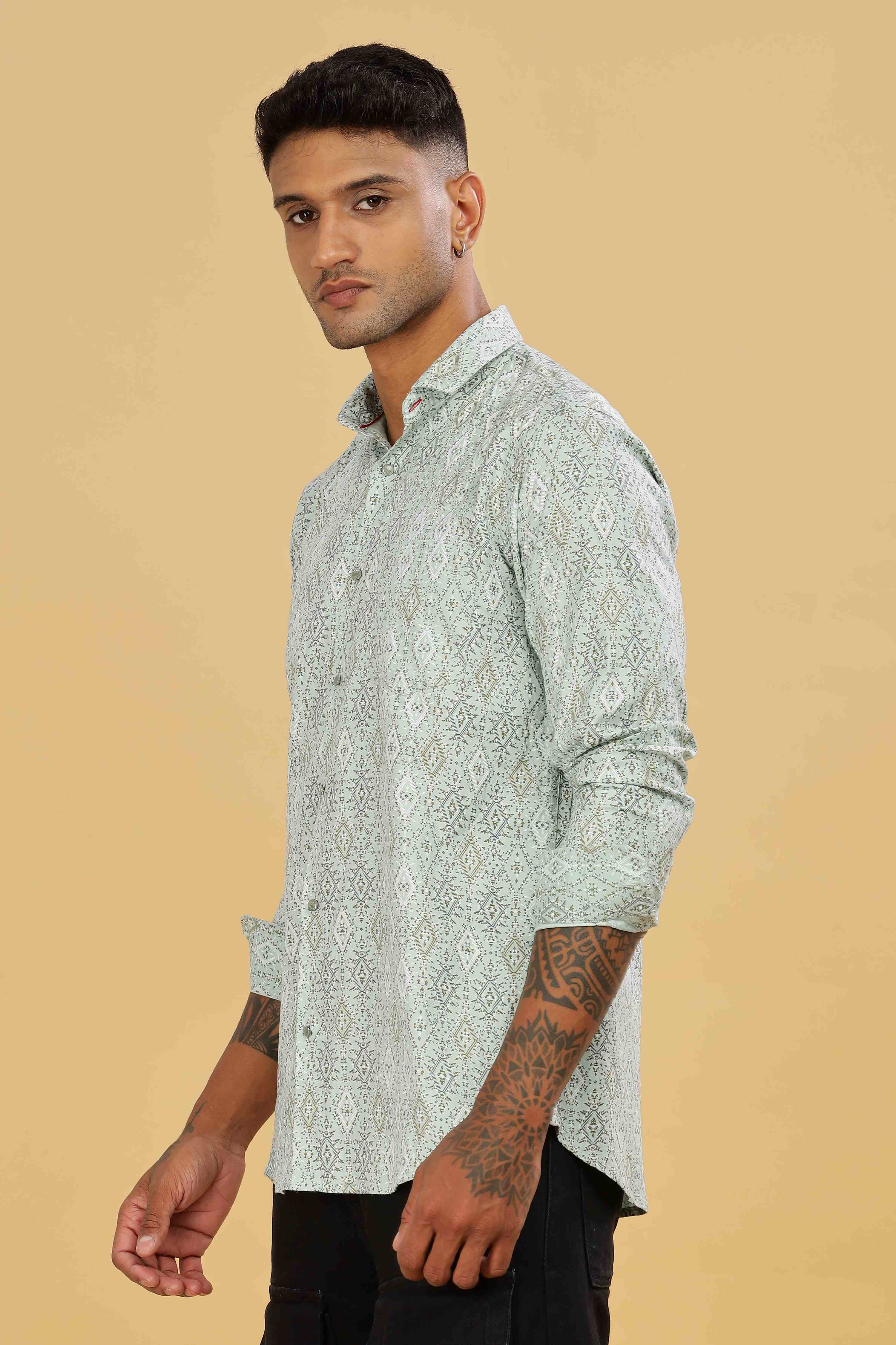 Diamond Printed Design Shirt