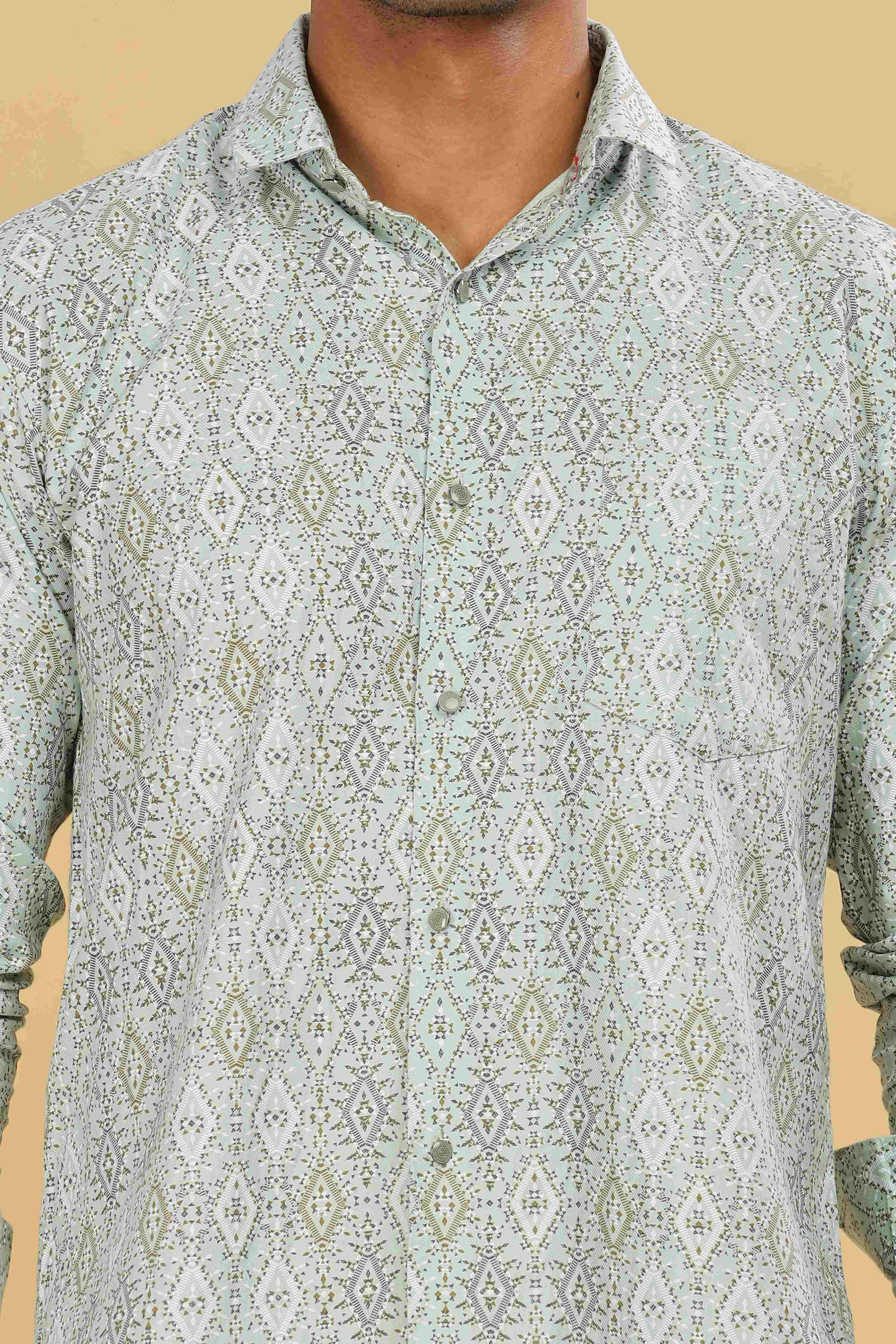 Diamond Printed Design Shirt