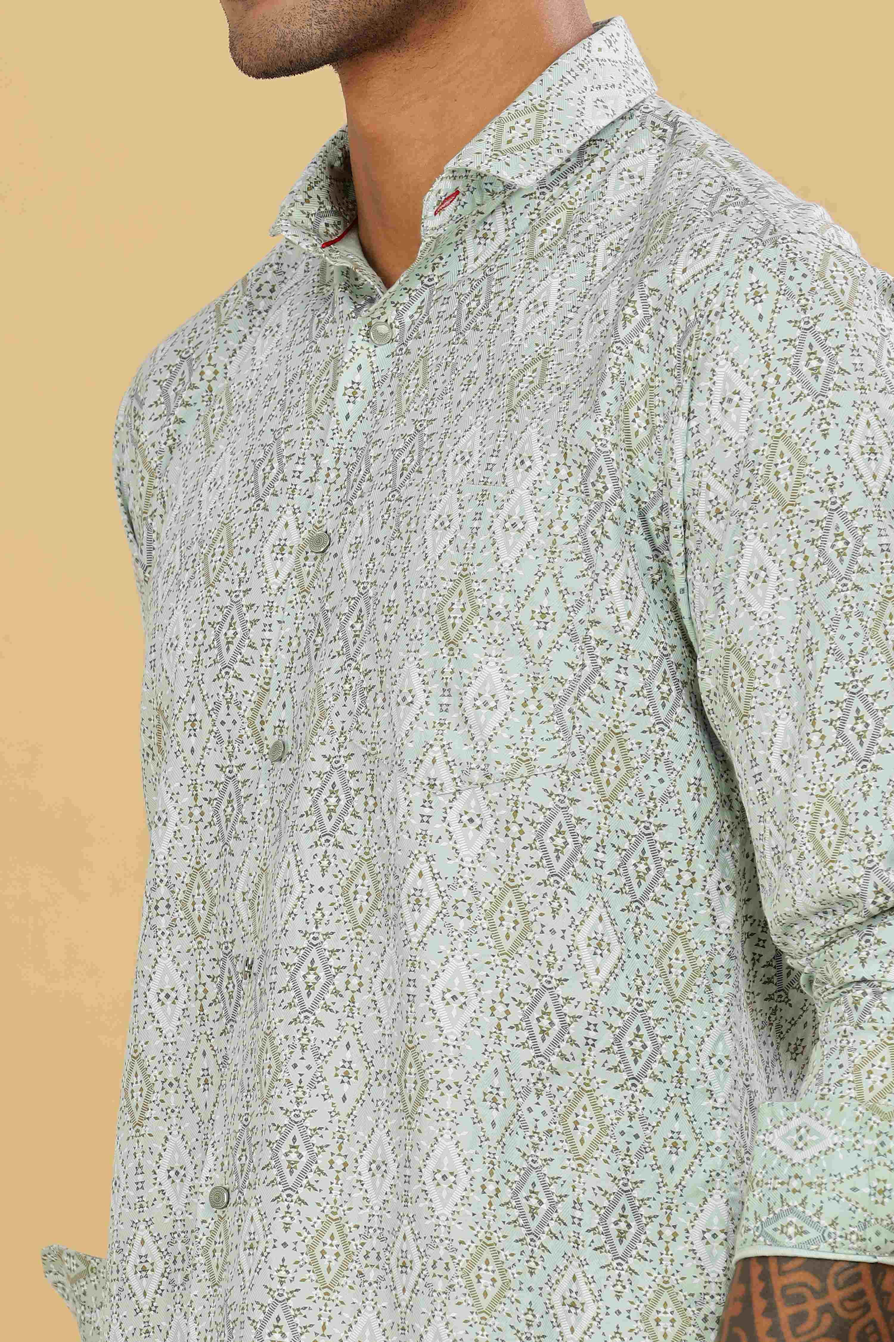 Diamond Printed Design Shirt