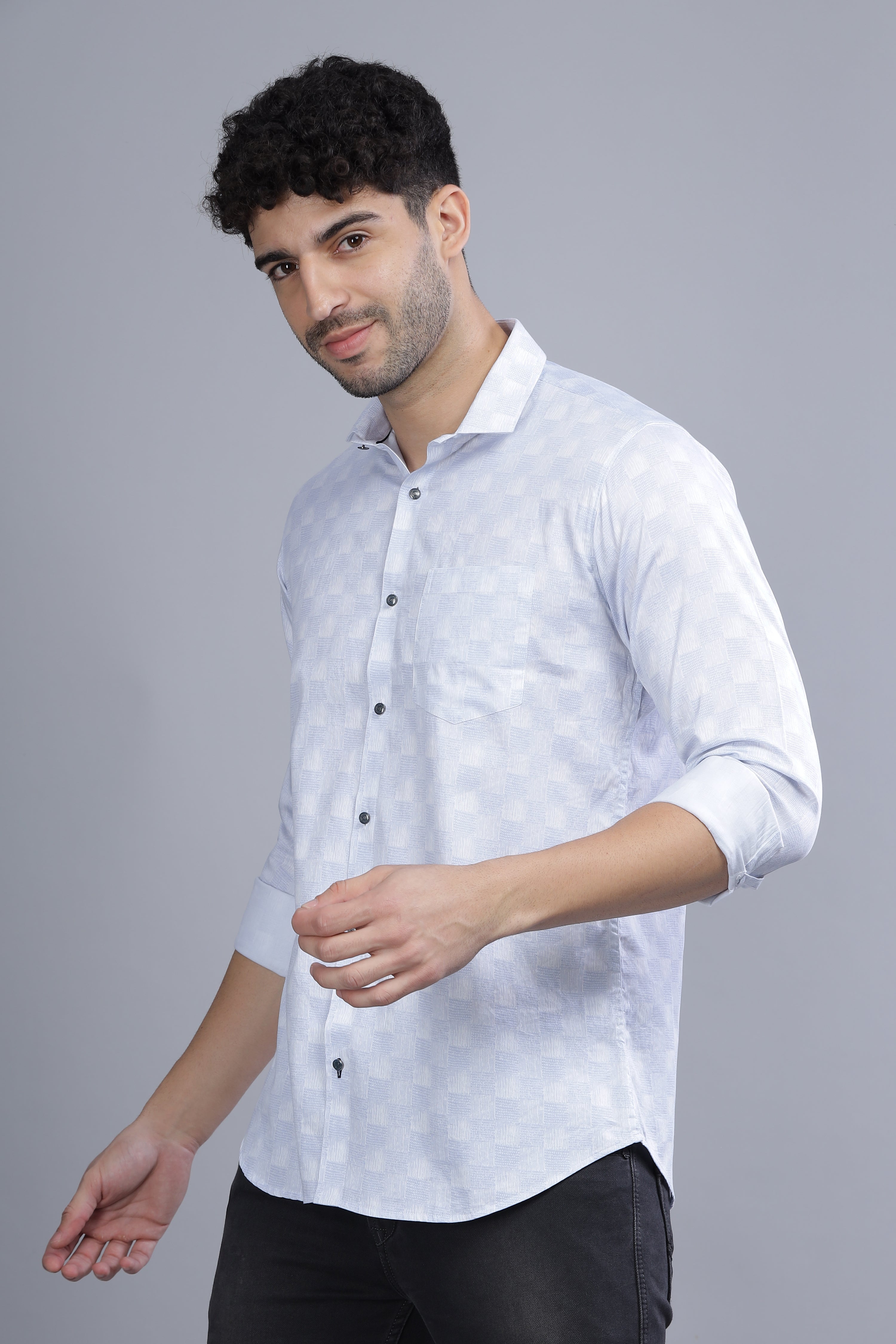 Heritage Paisley Sky Blue Shirt