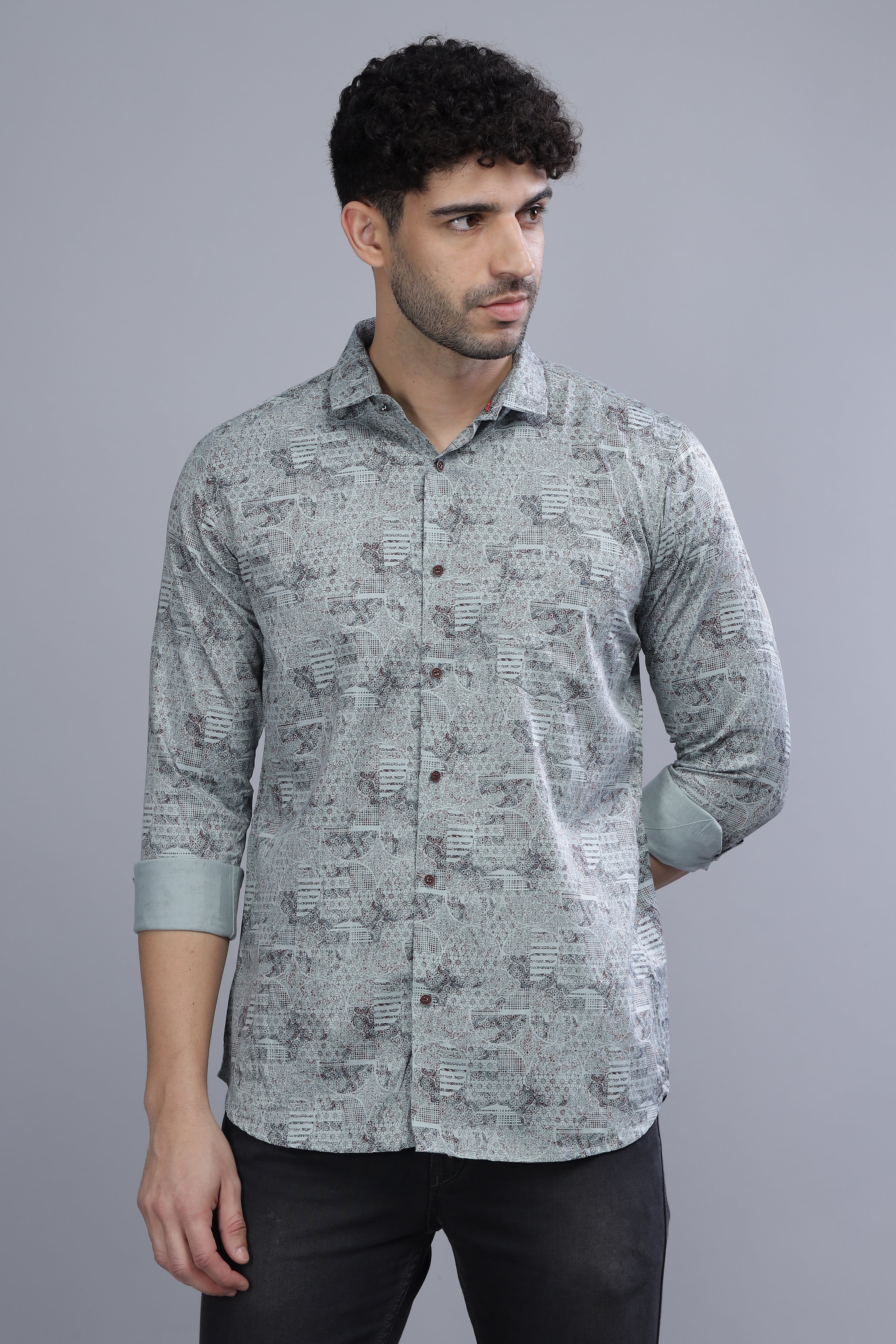 Cypress Paisley Mint Green Shirt