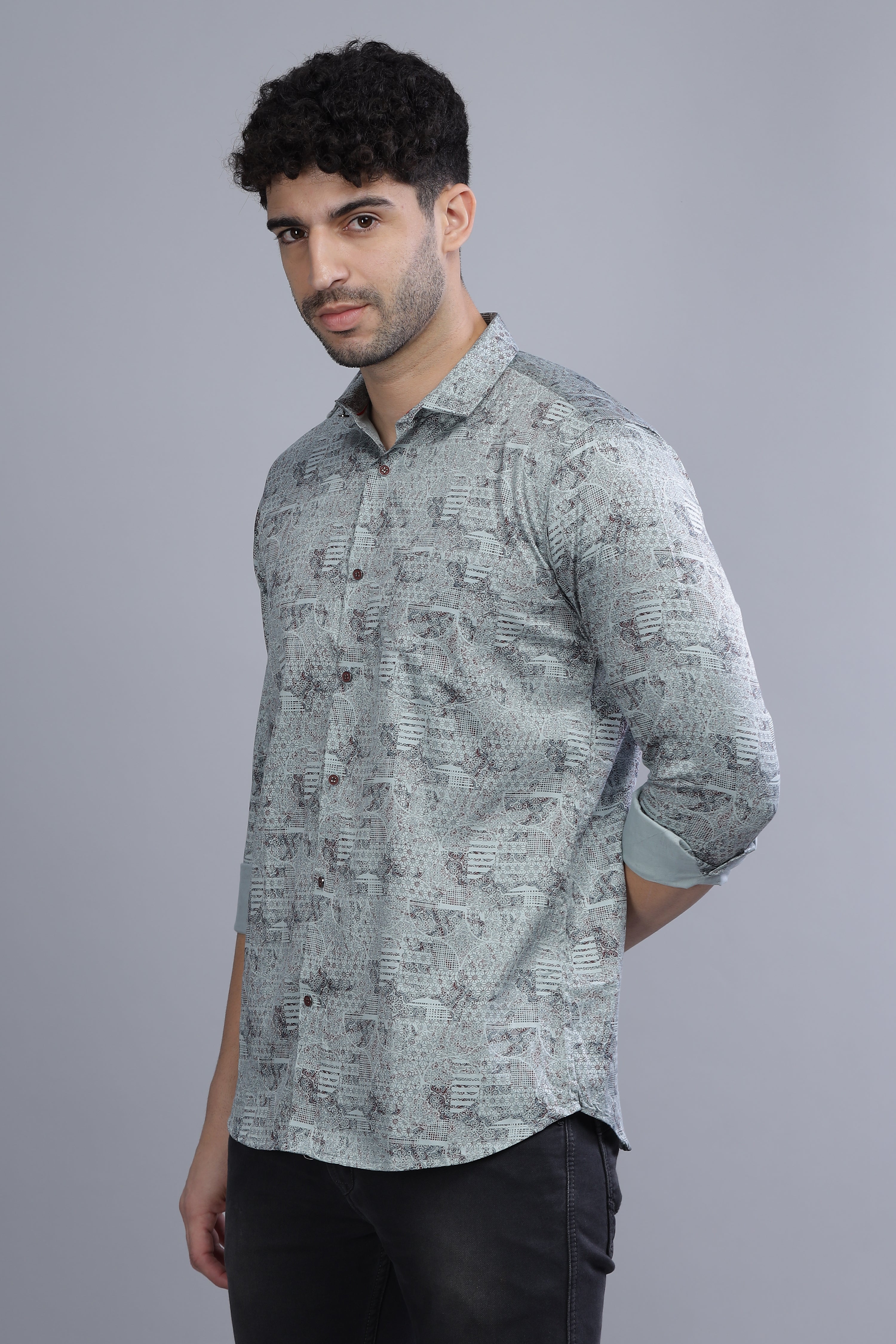 Cypress Paisley Mint Green Shirt