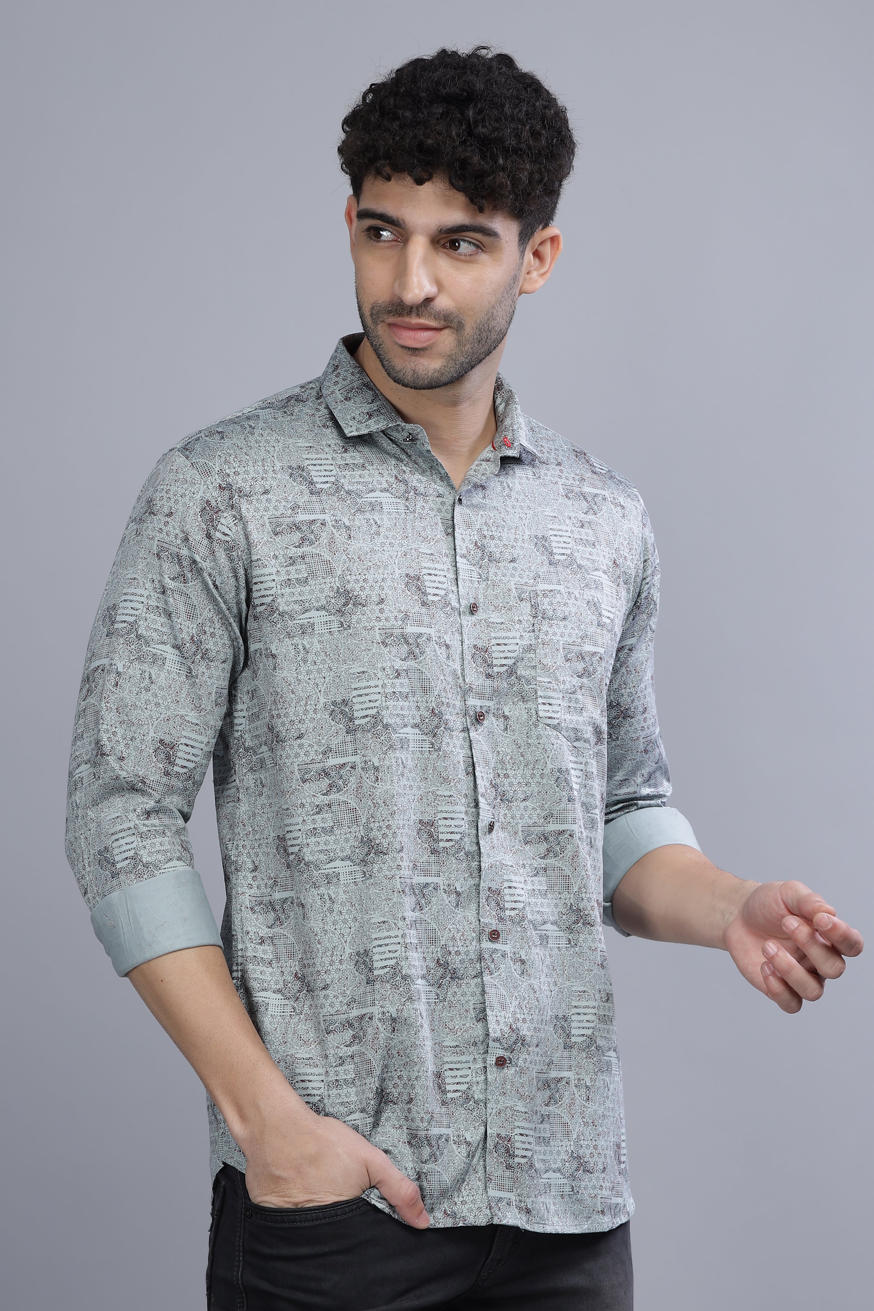 Cypress Paisley Mint Green Shirt