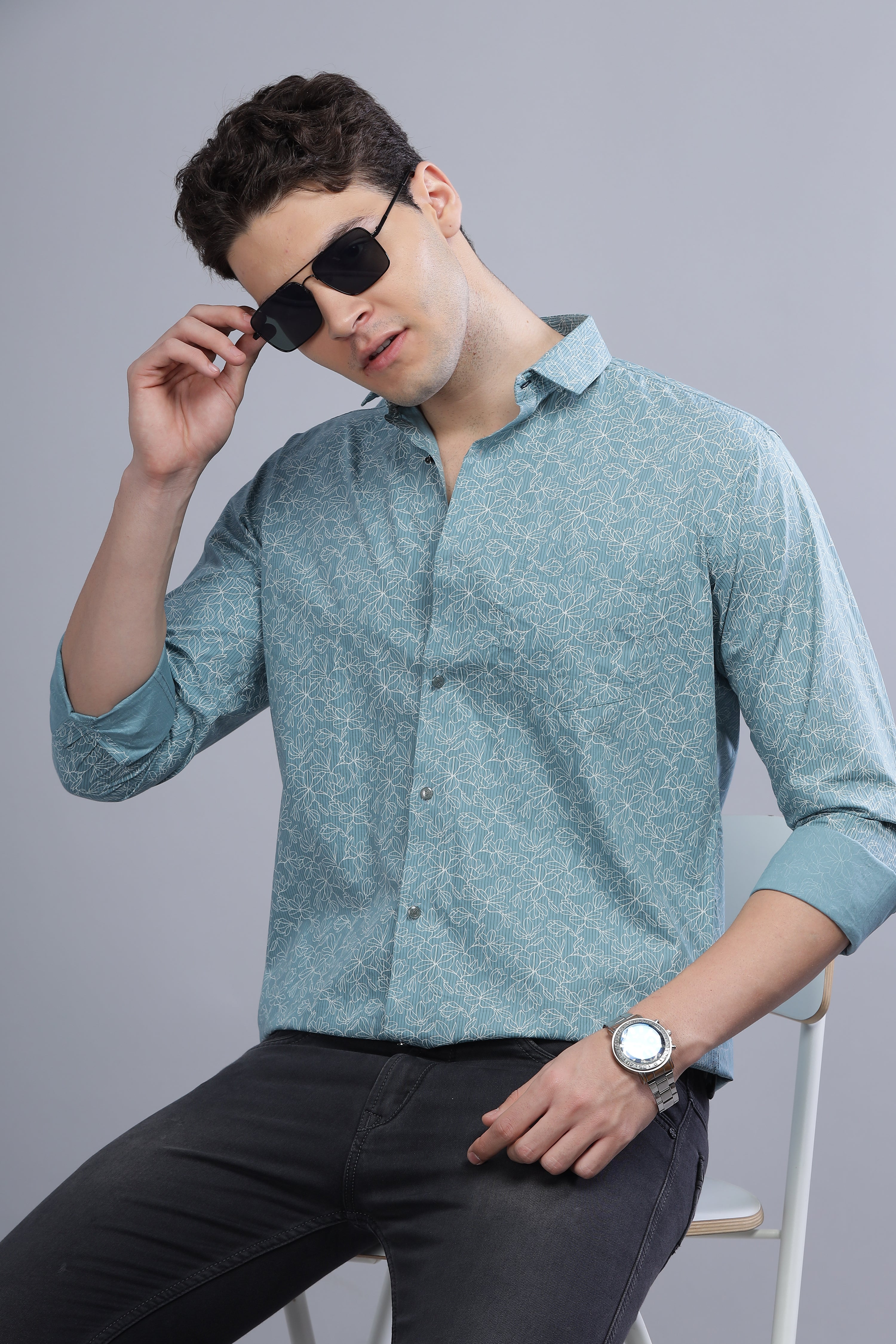 Cypress Paisley Blue Shirt