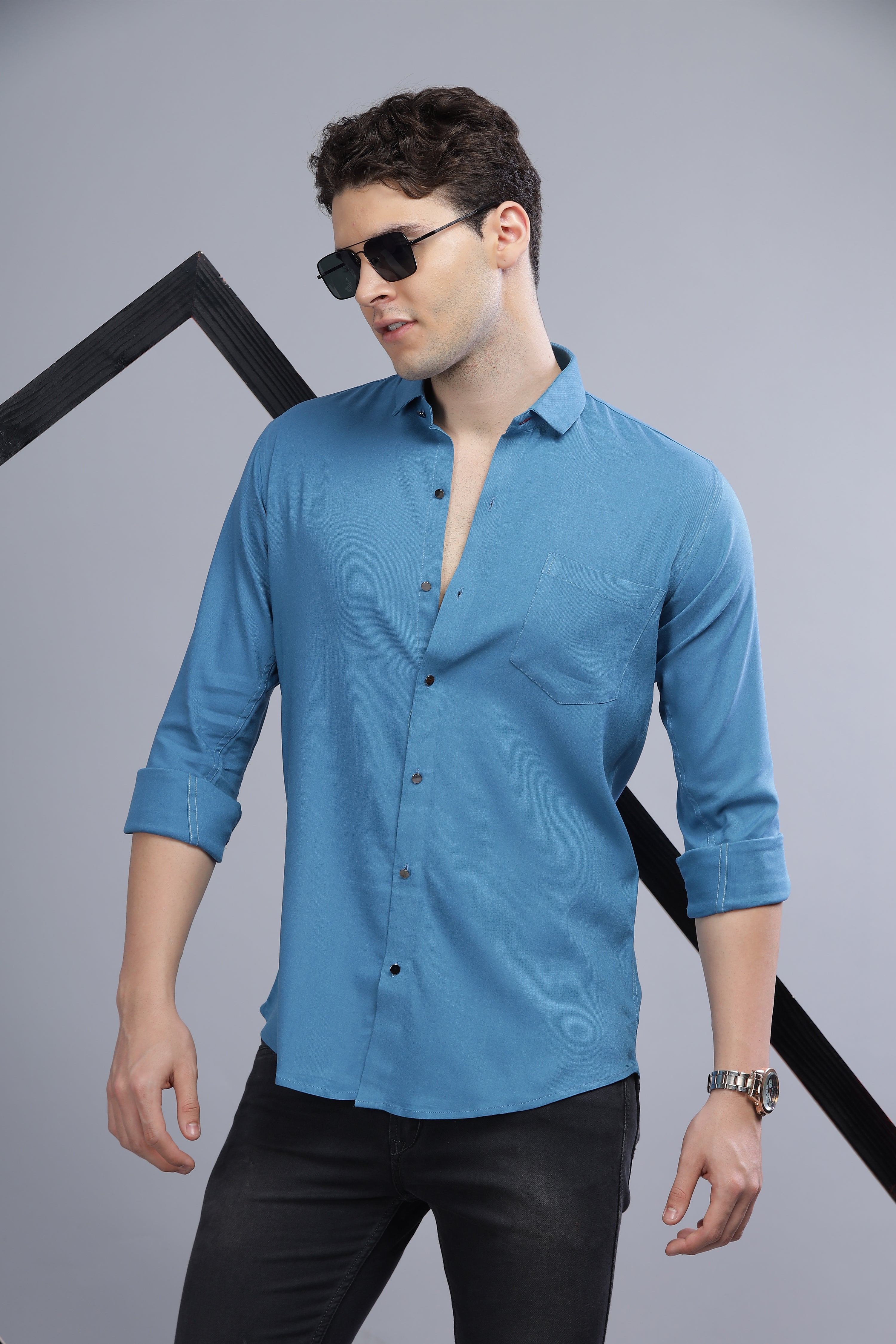 Chagrin Blue Shirt