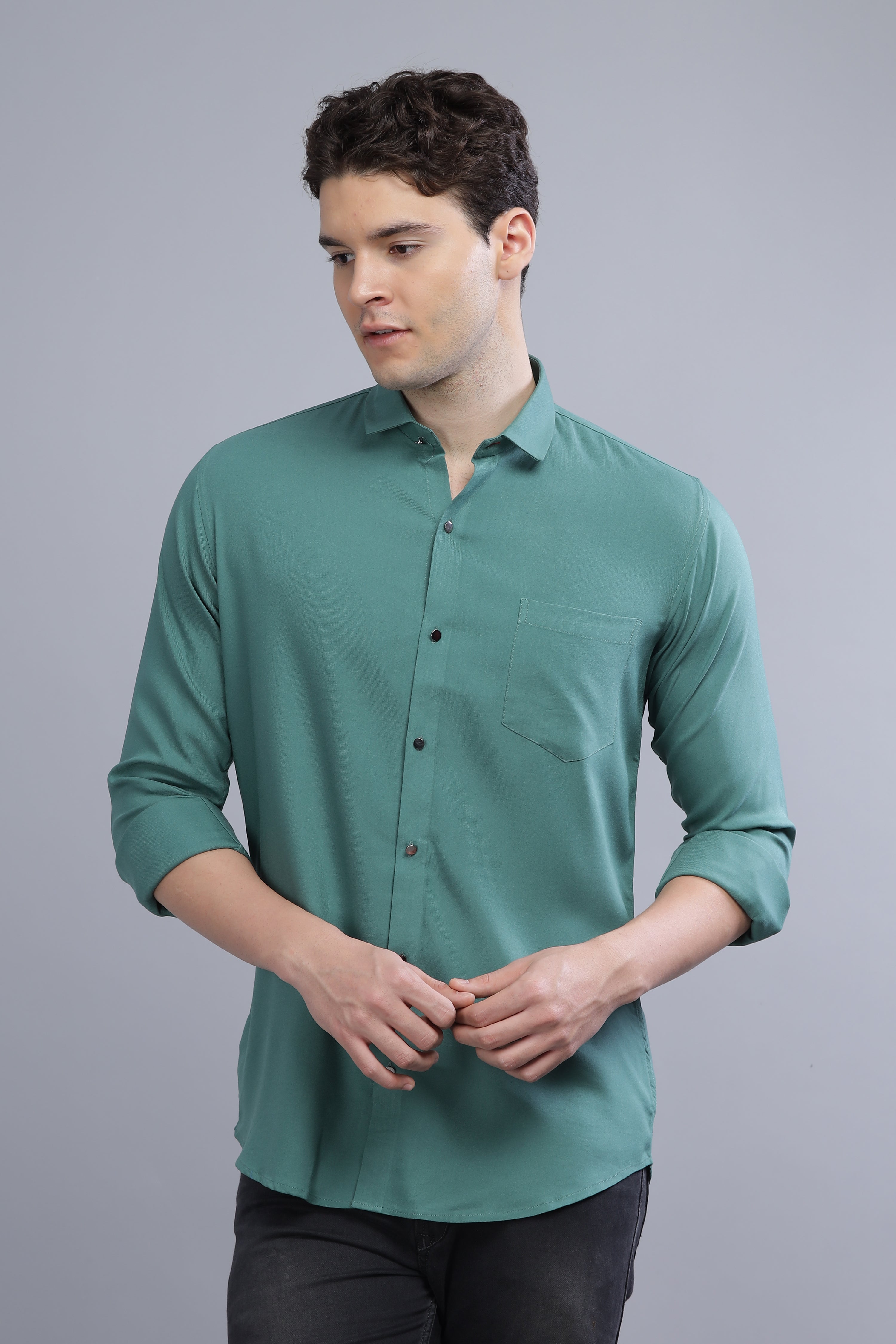 Chagrin Green Shirt