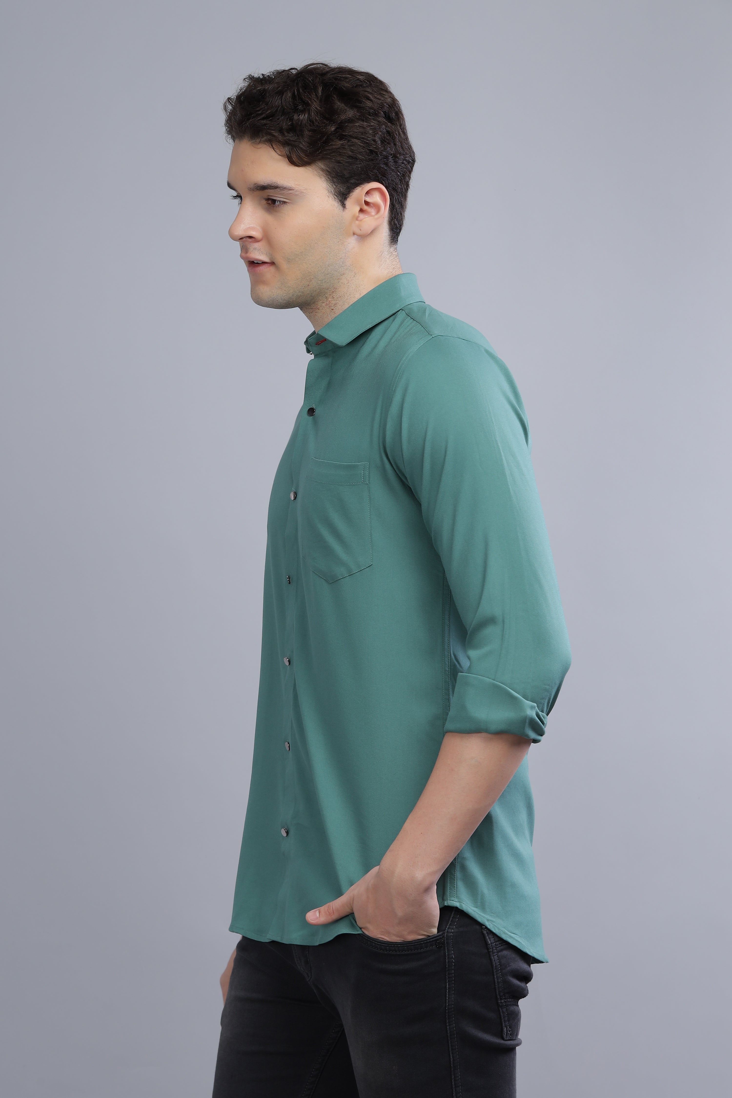 Chagrin Green Shirt