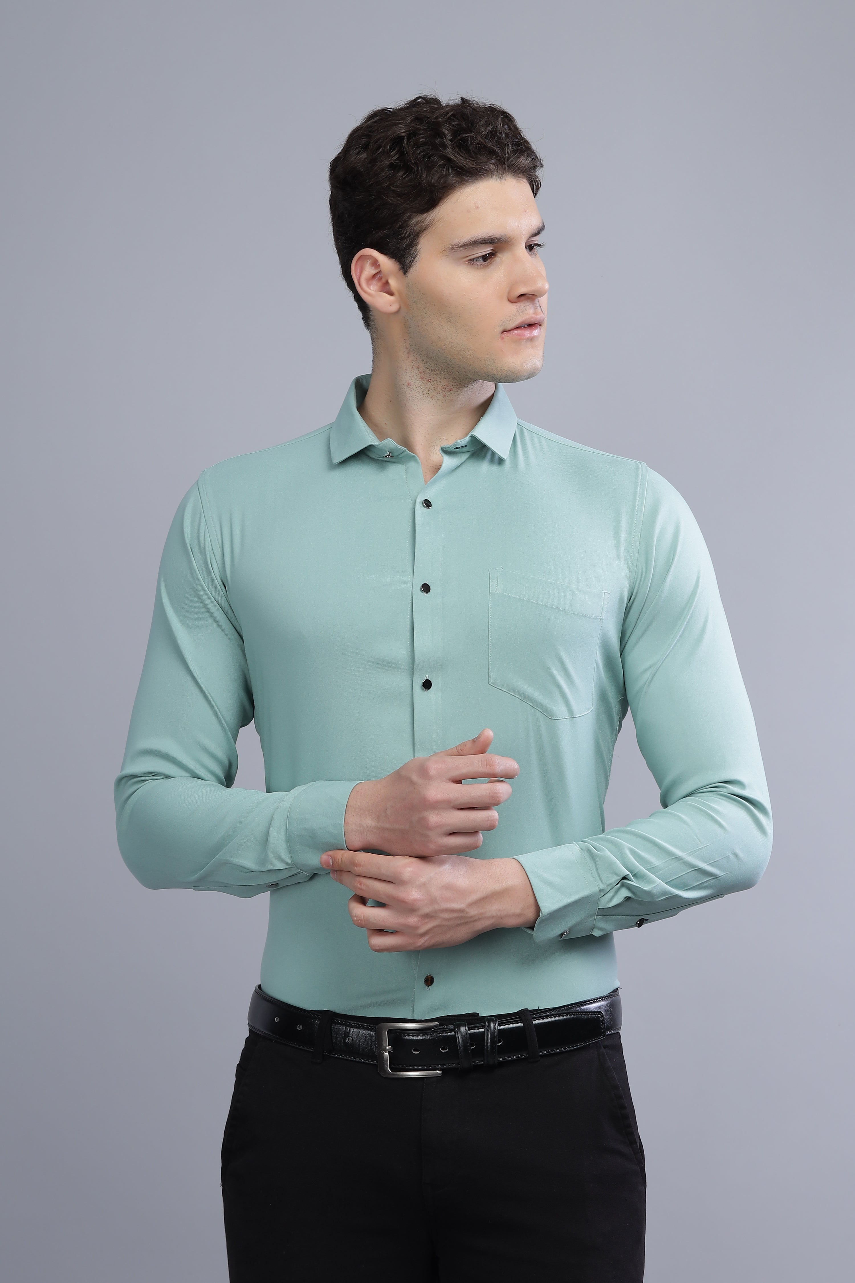 Chagrin Olive Shirt