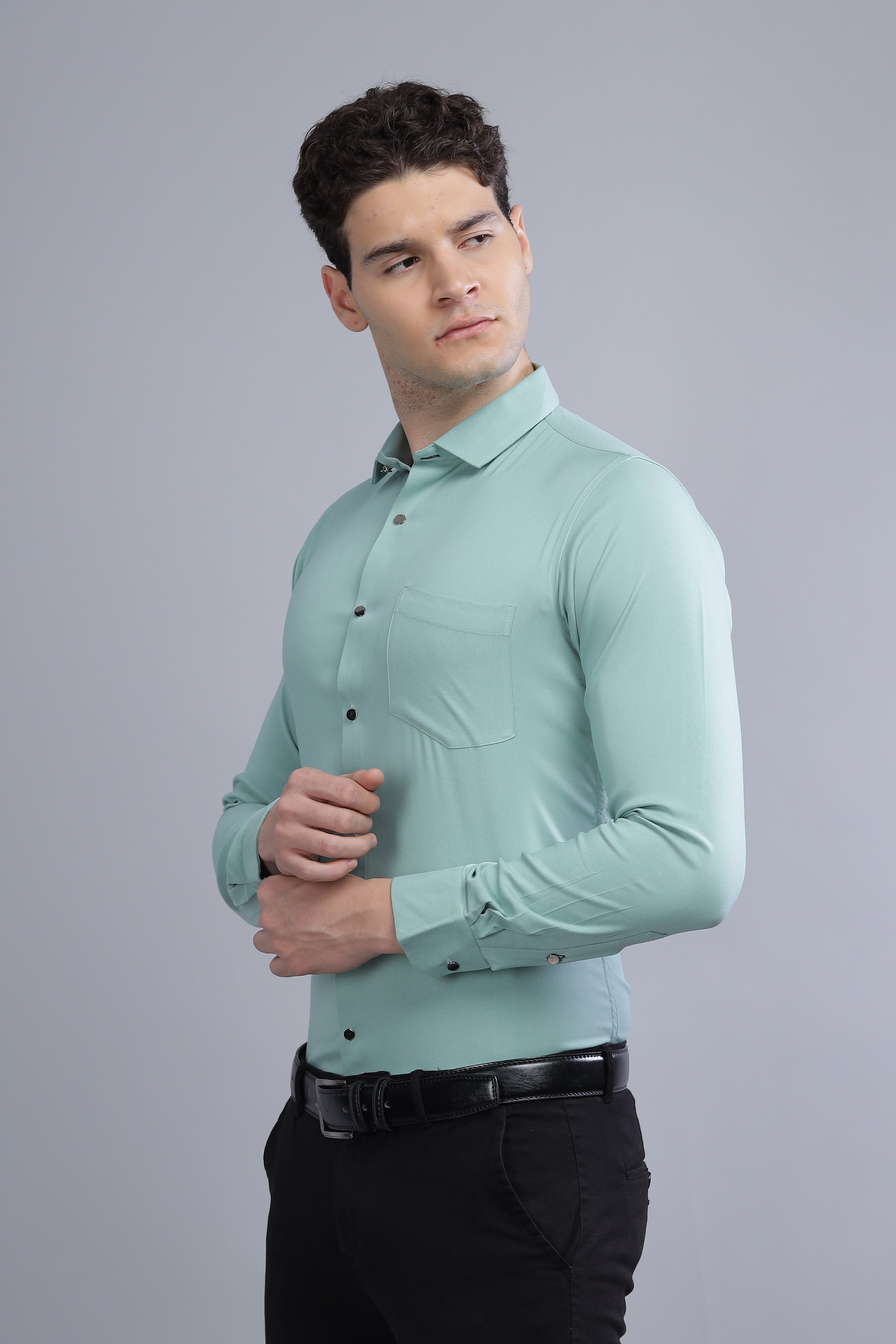 Chagrin Olive Shirt