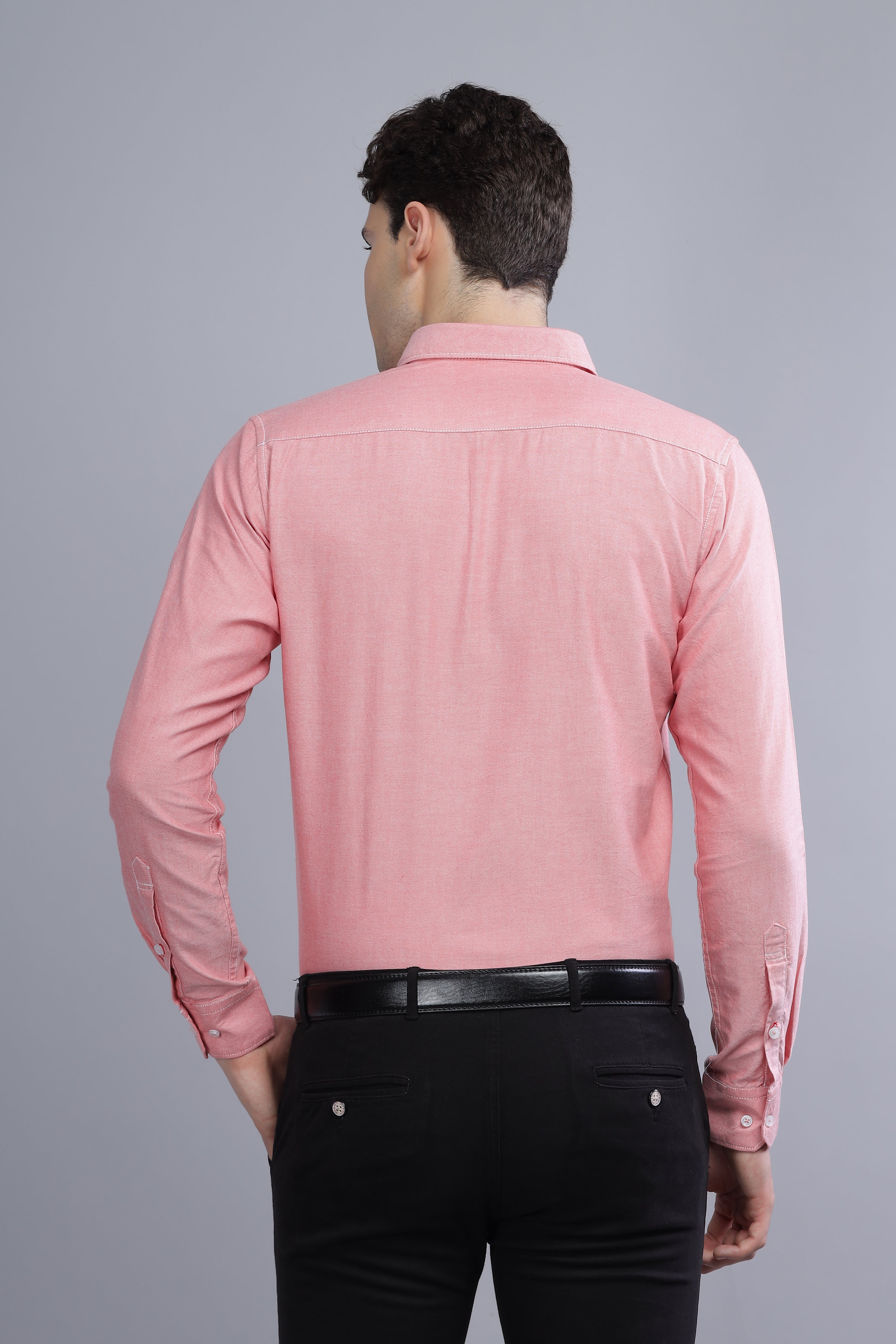 Regular Fit light pink shirt