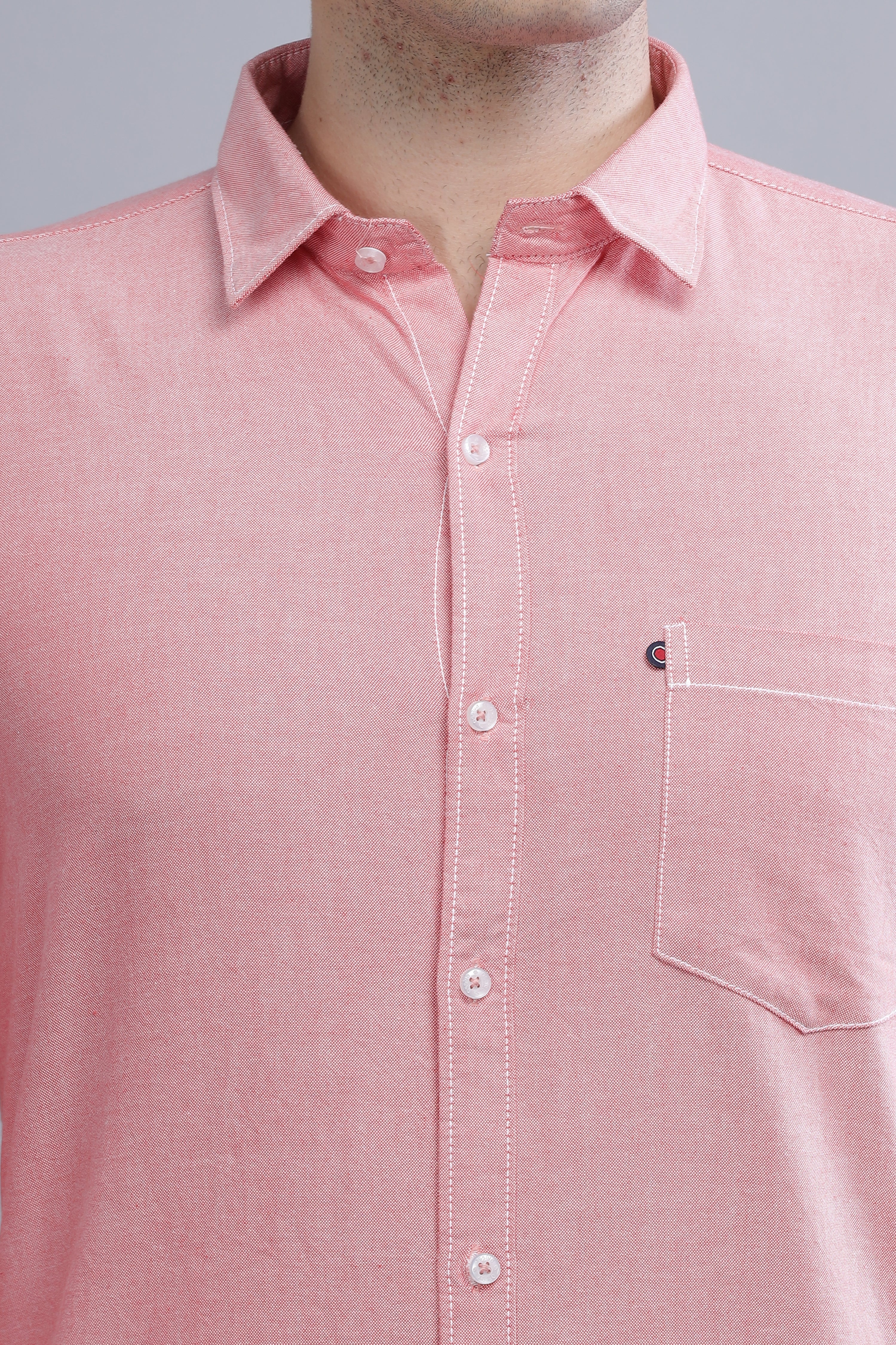 Regular Fit light pink shirt