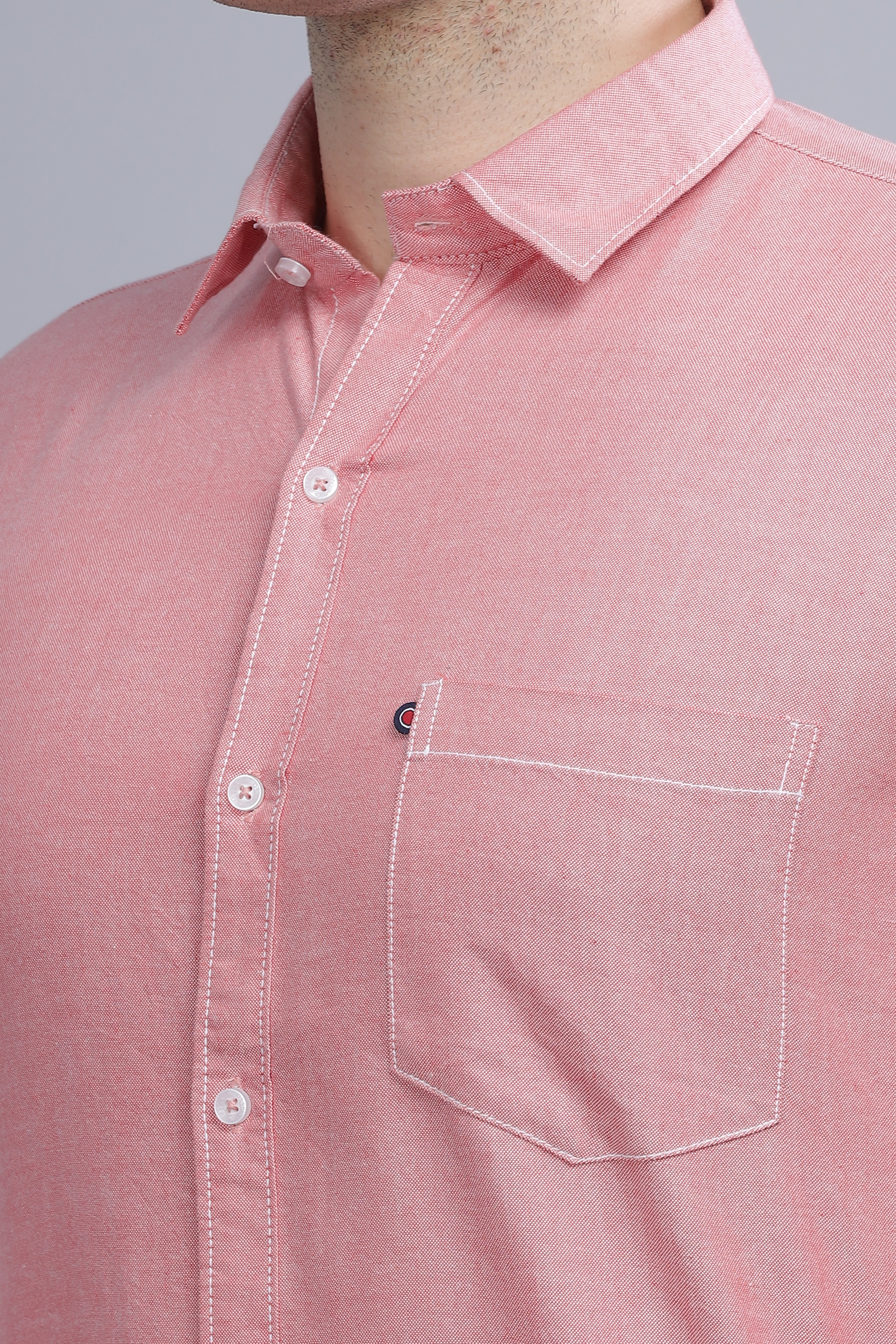 Regular Fit light pink shirt