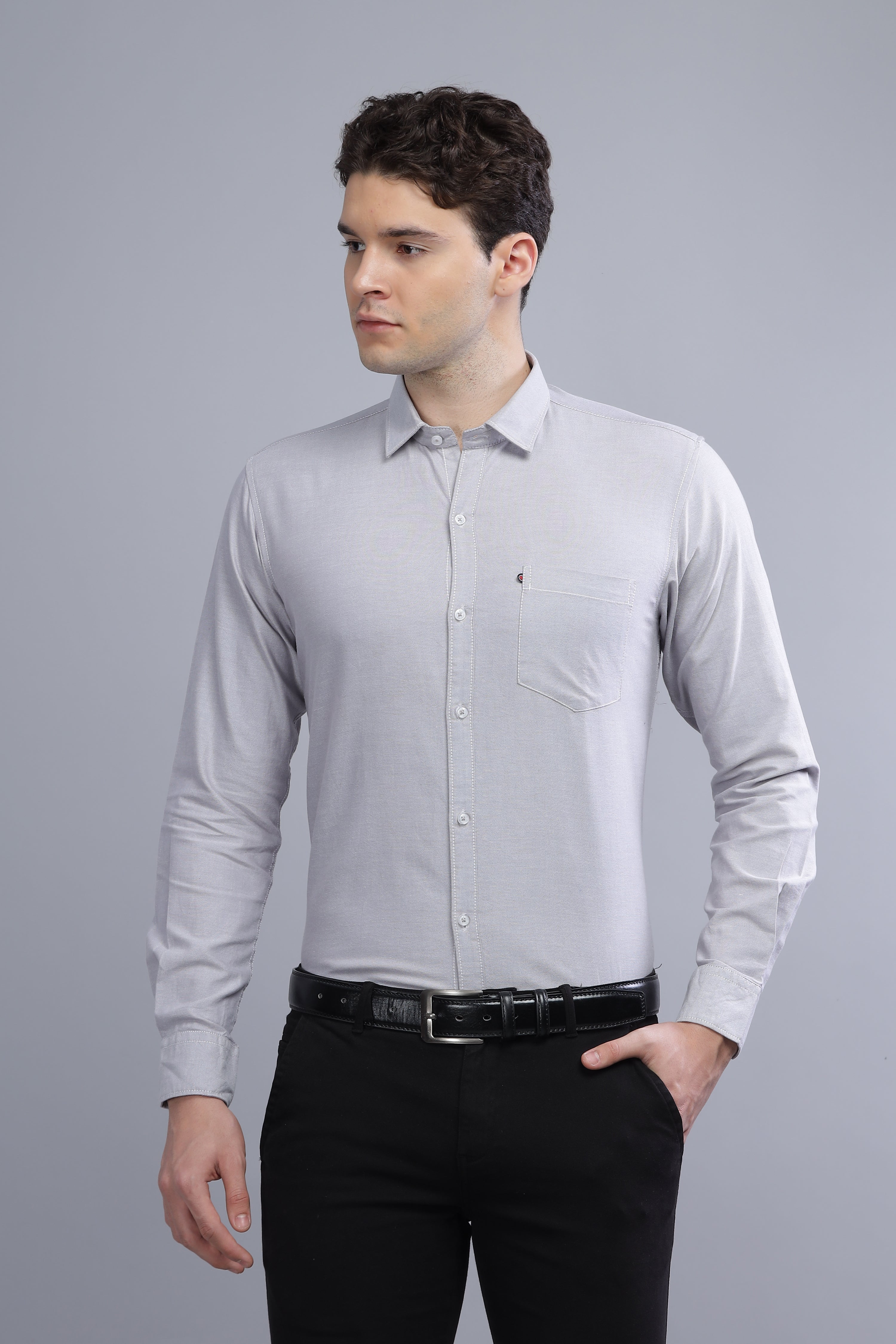 Regular Fit Grey shirt