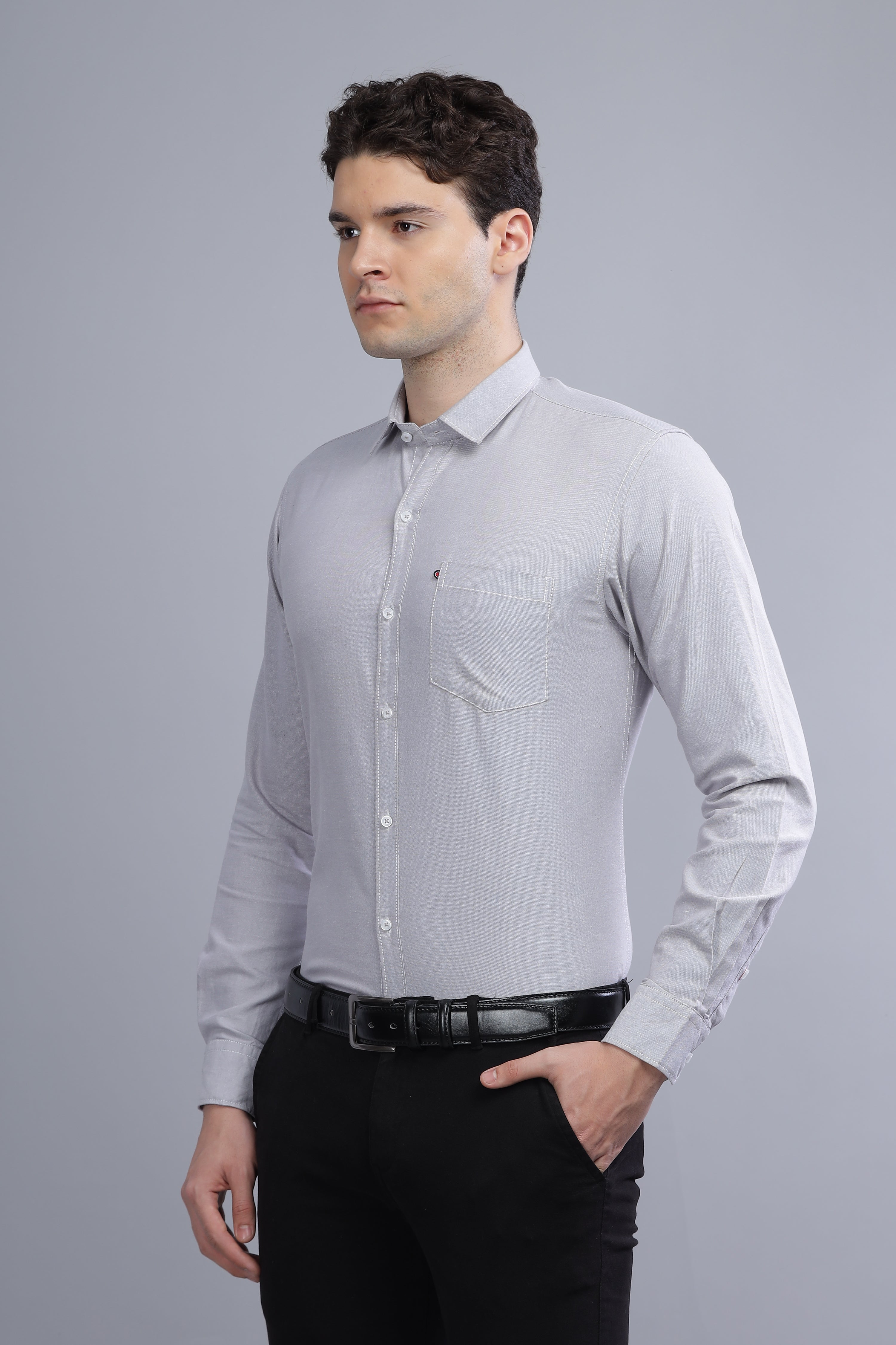 Regular Fit Grey shirt