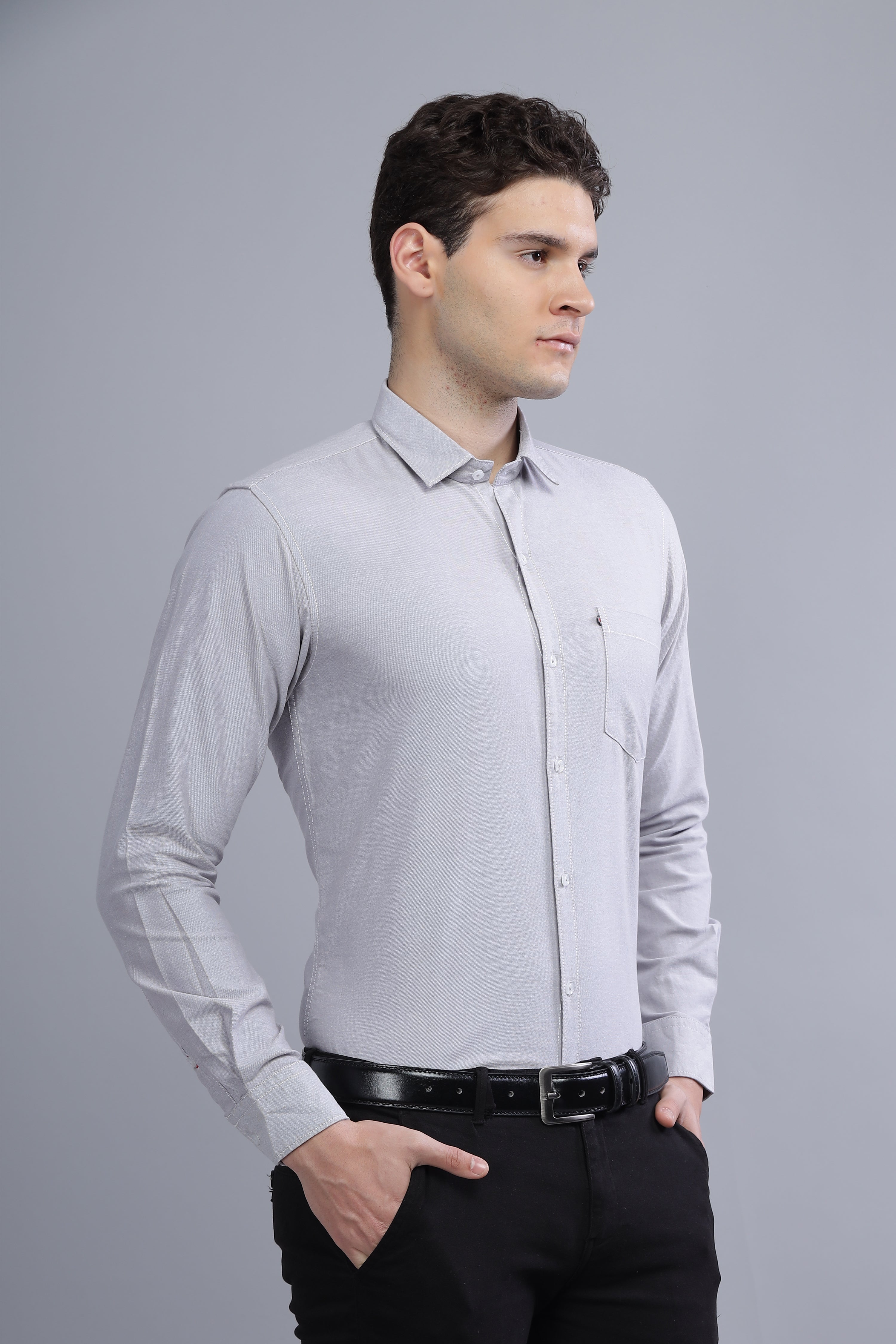 Regular Fit Grey shirt