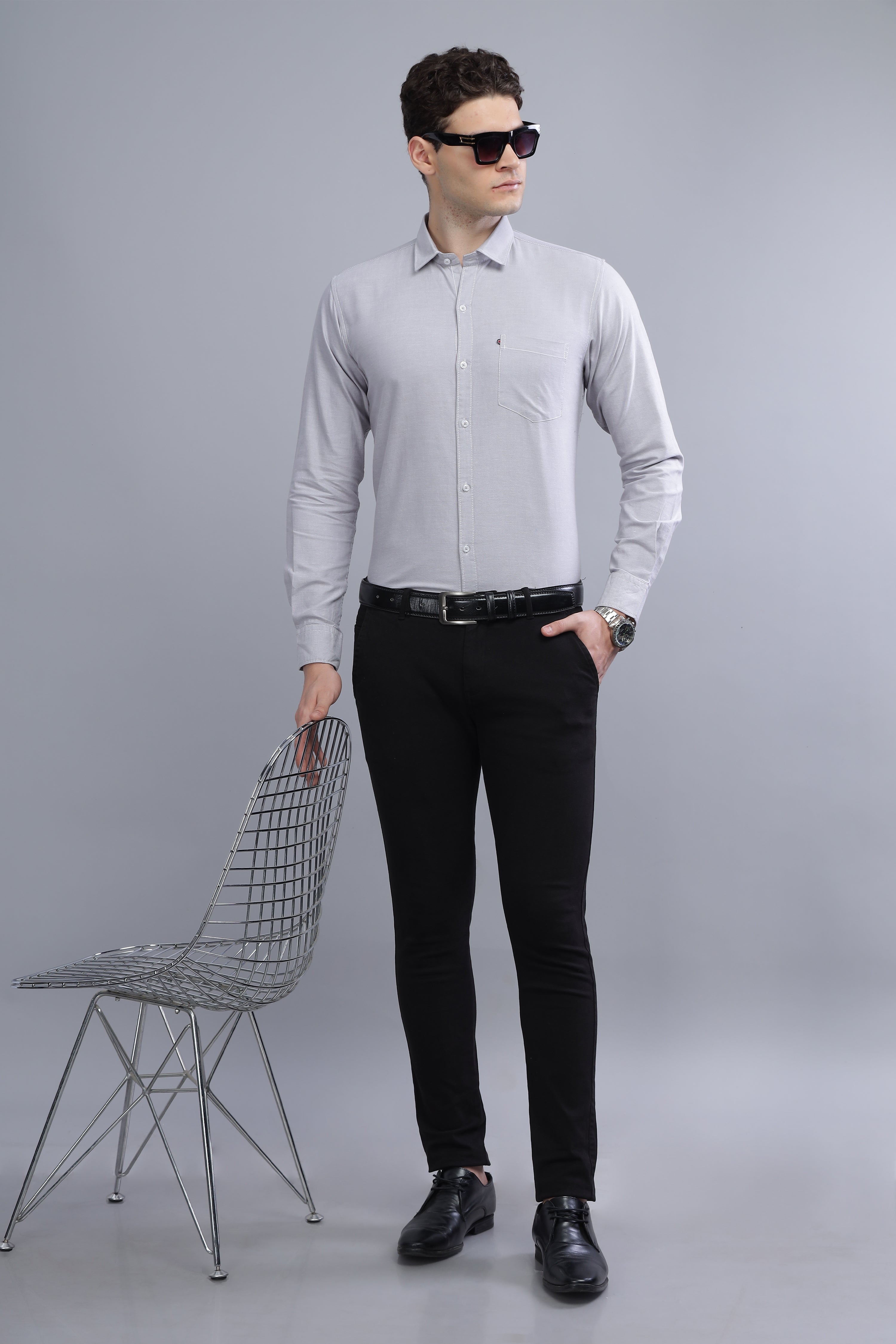 Regular Fit Grey shirt