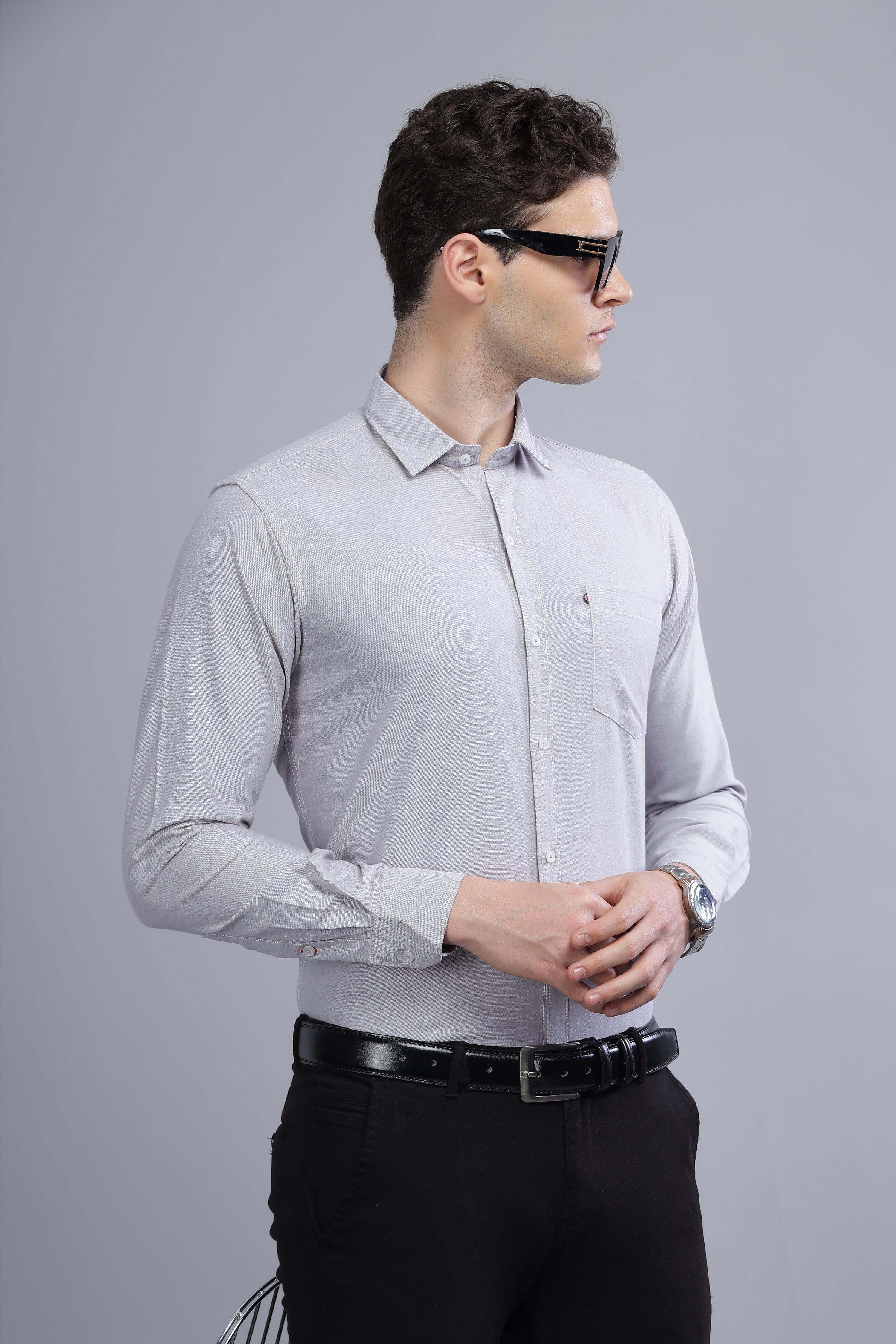 Regular Fit Grey shirt