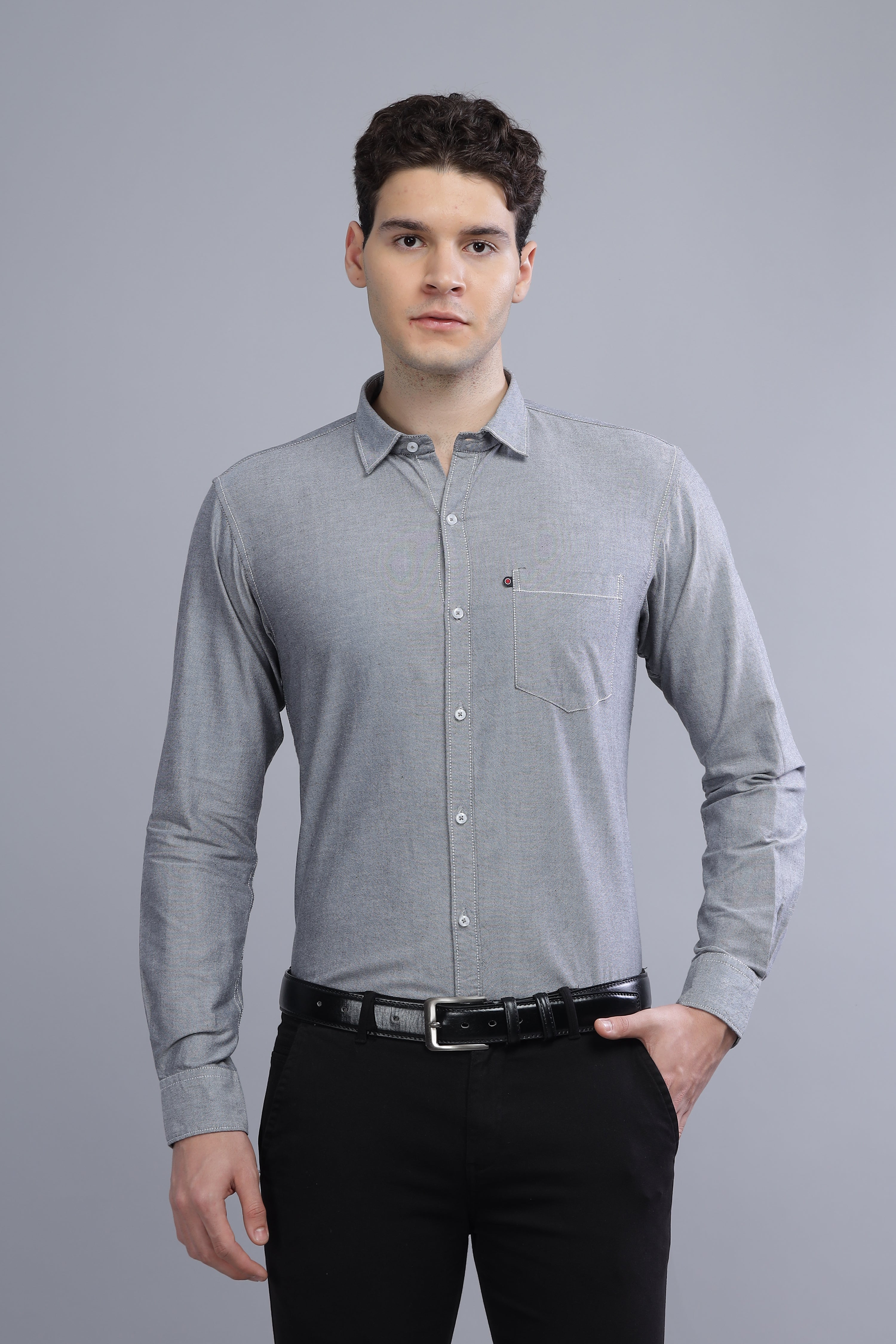 Regular Fit Dark Grey shirt