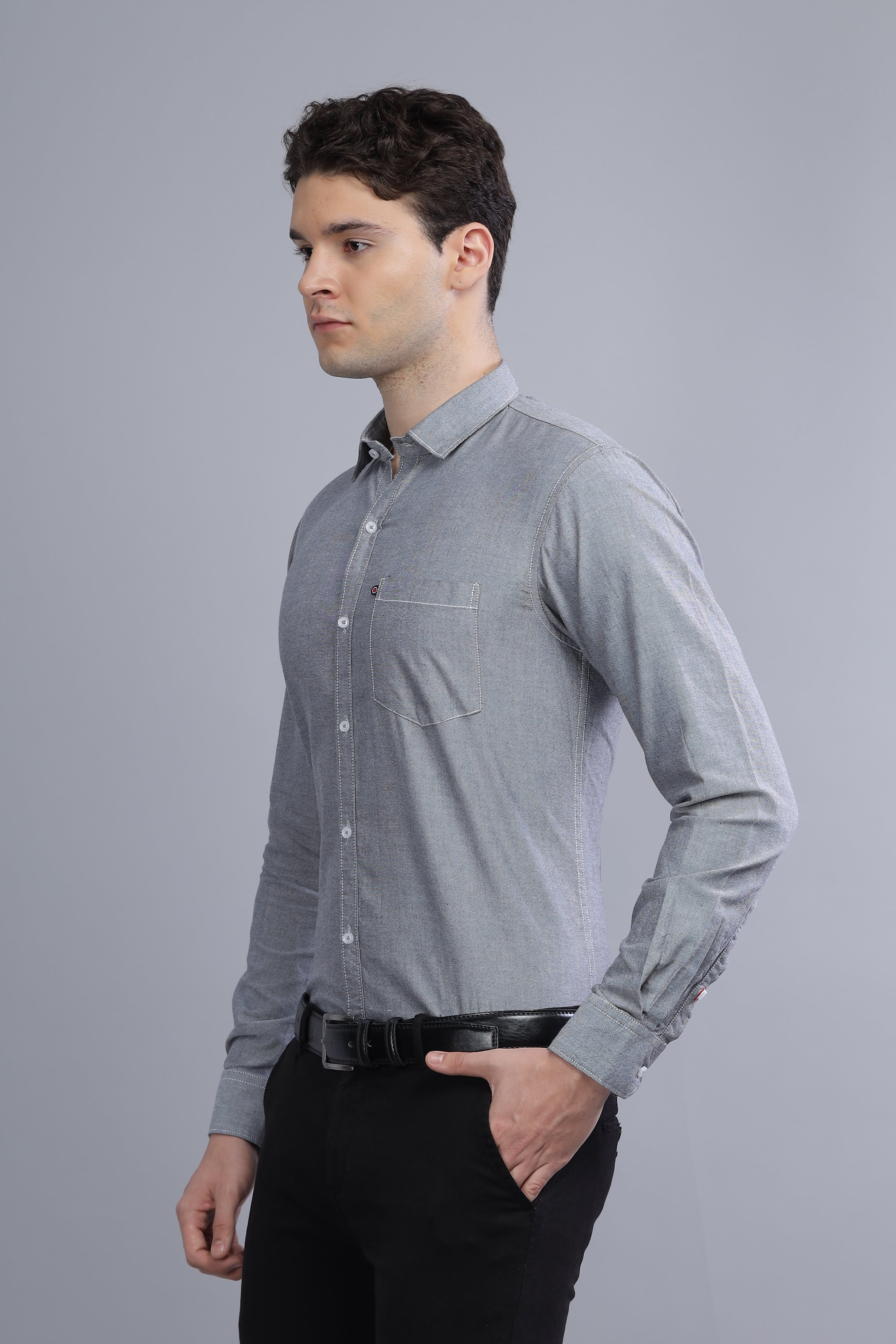 Regular Fit Dark Grey shirt