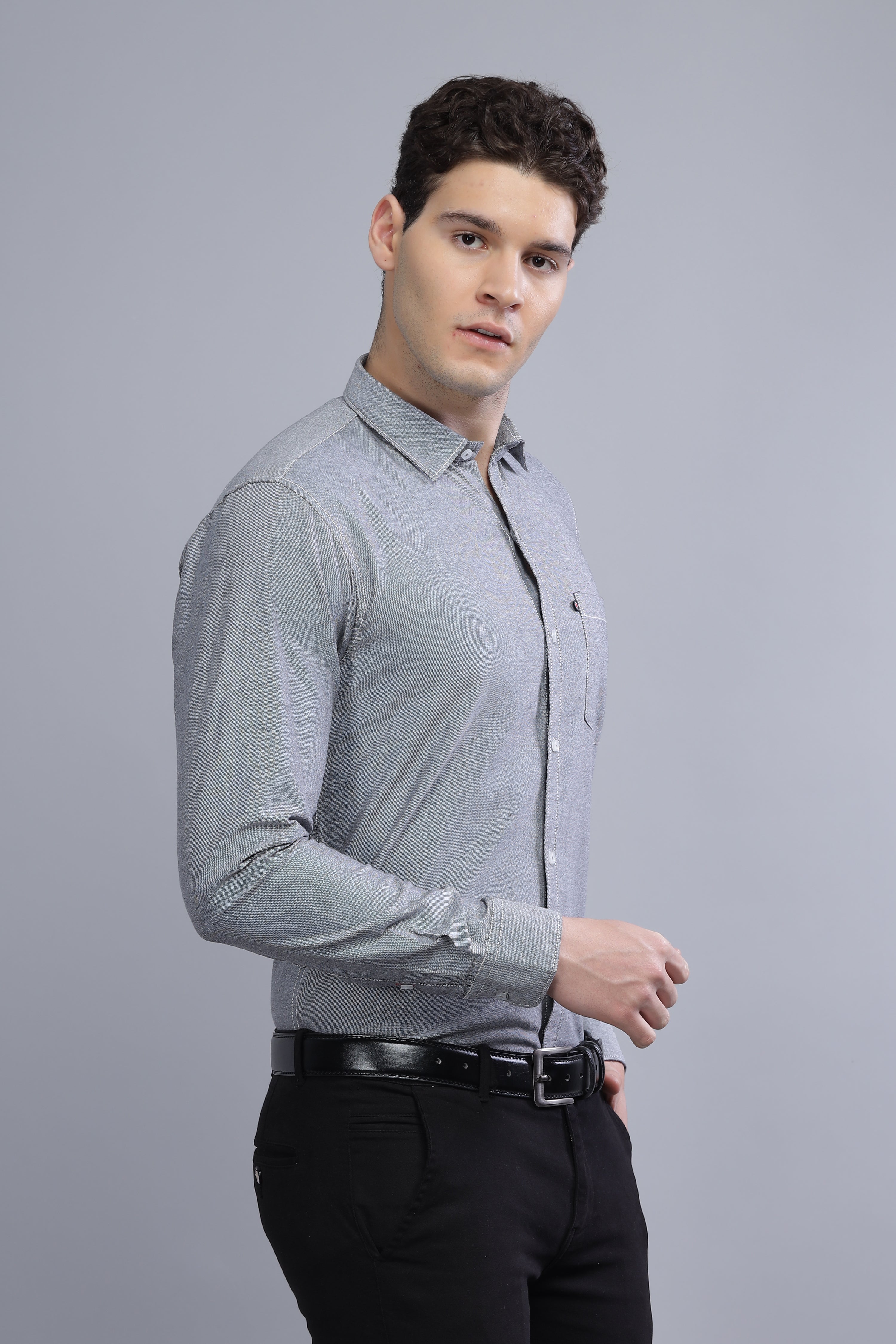 Regular Fit Dark Grey shirt