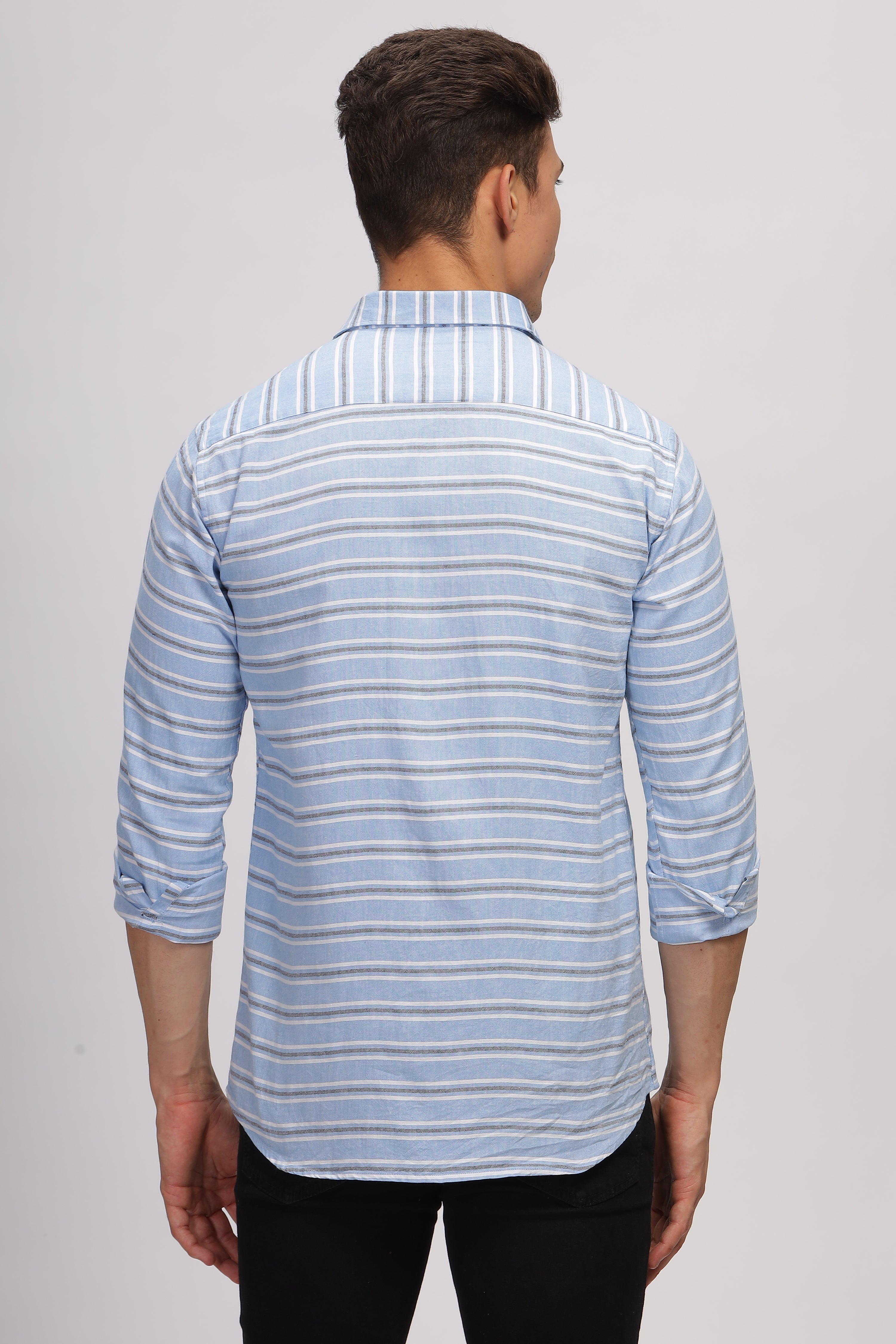 Barre Stripes Blue Shirt