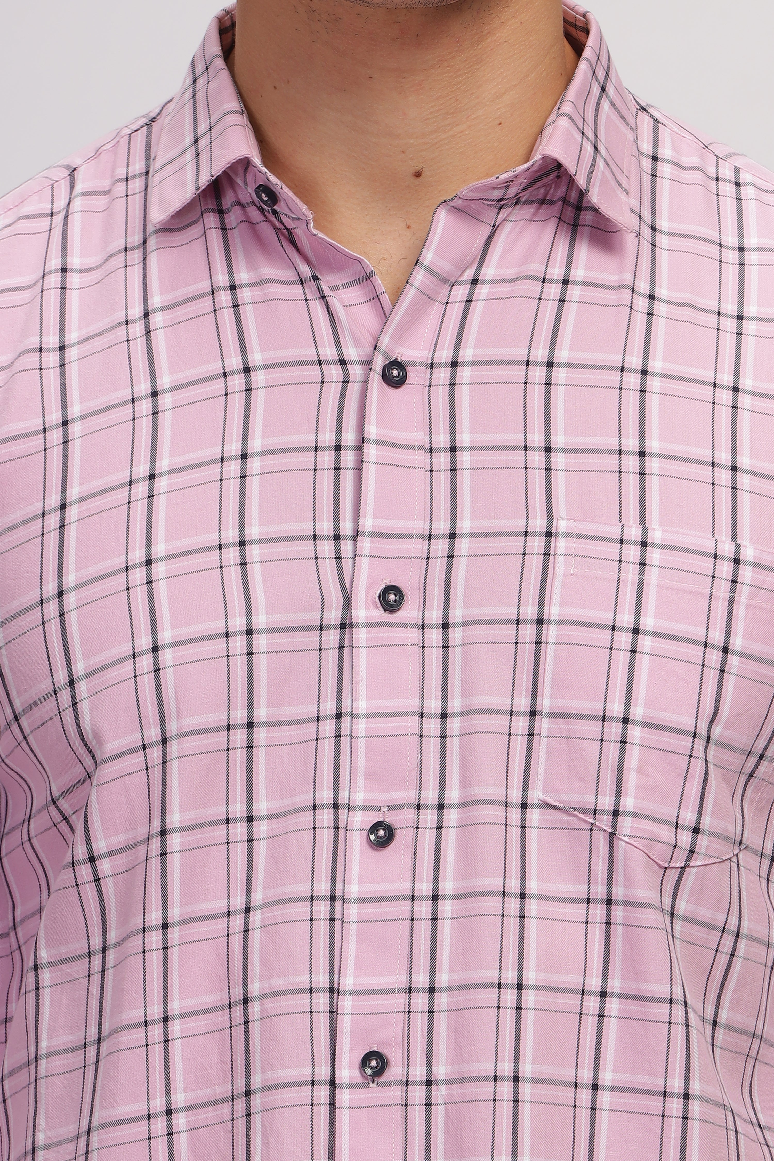 Purple Casual Checks shirt