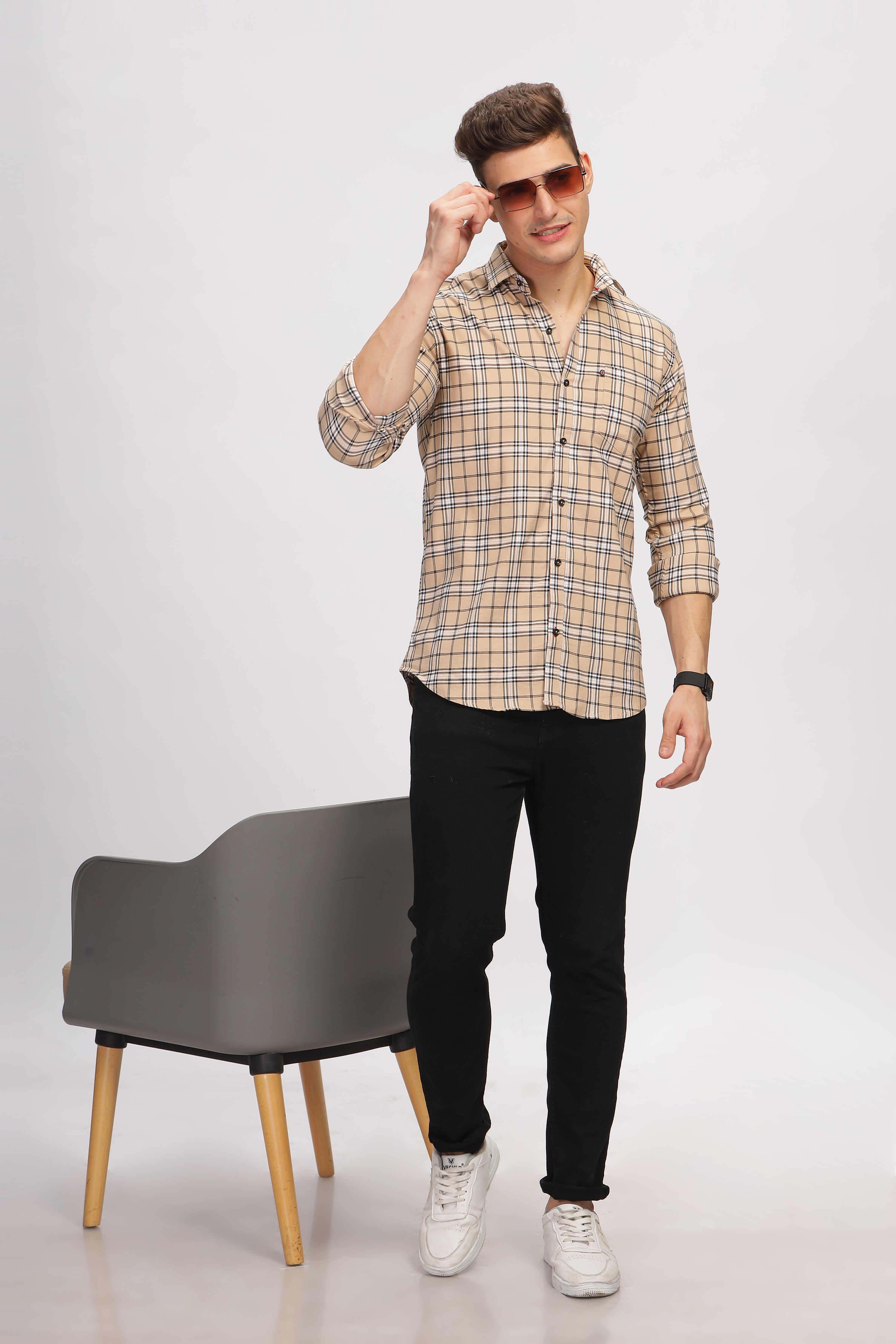 Checkered Slim Fit Shirt