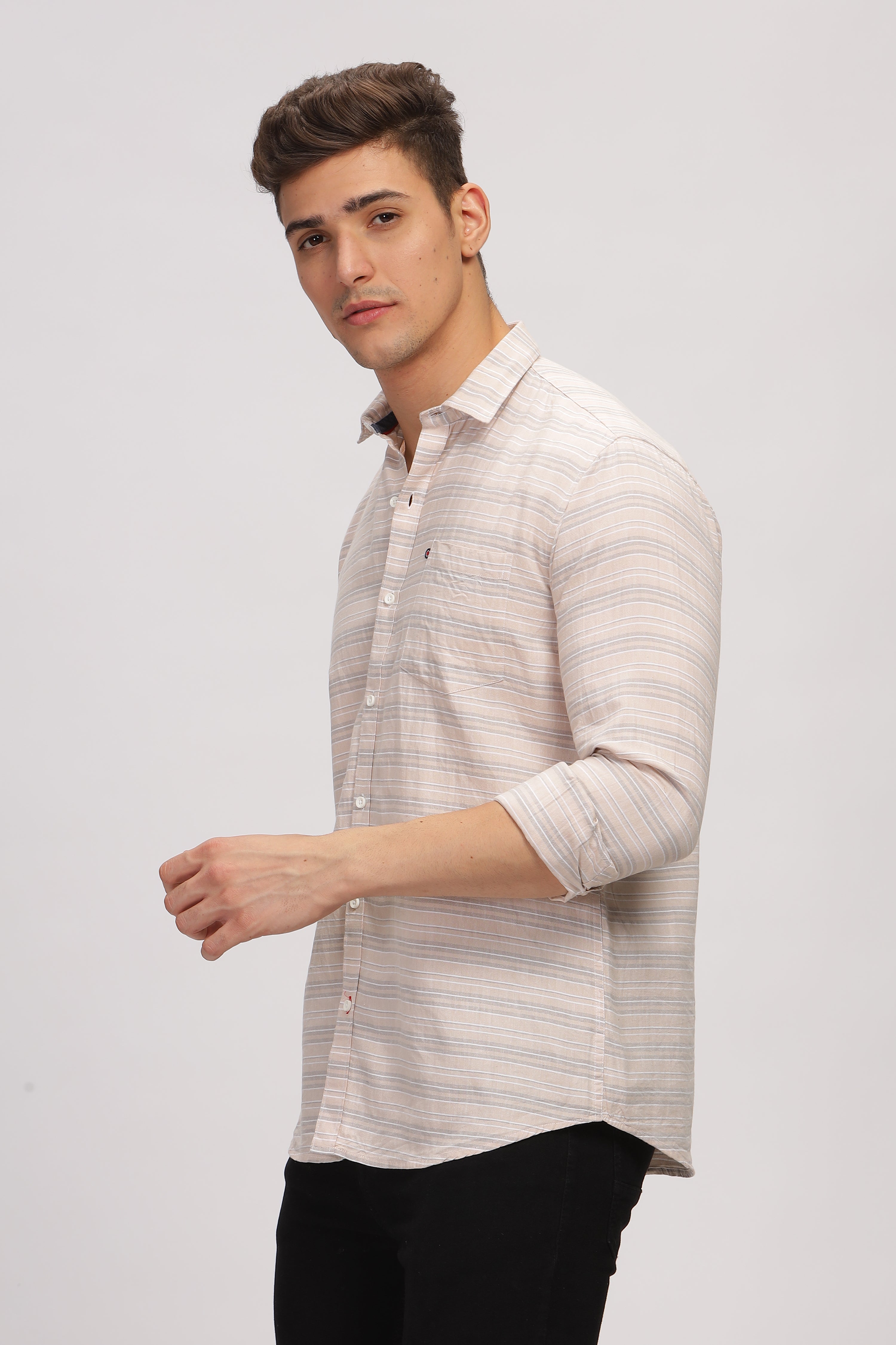 Casual Striped Slim Fit Shirt