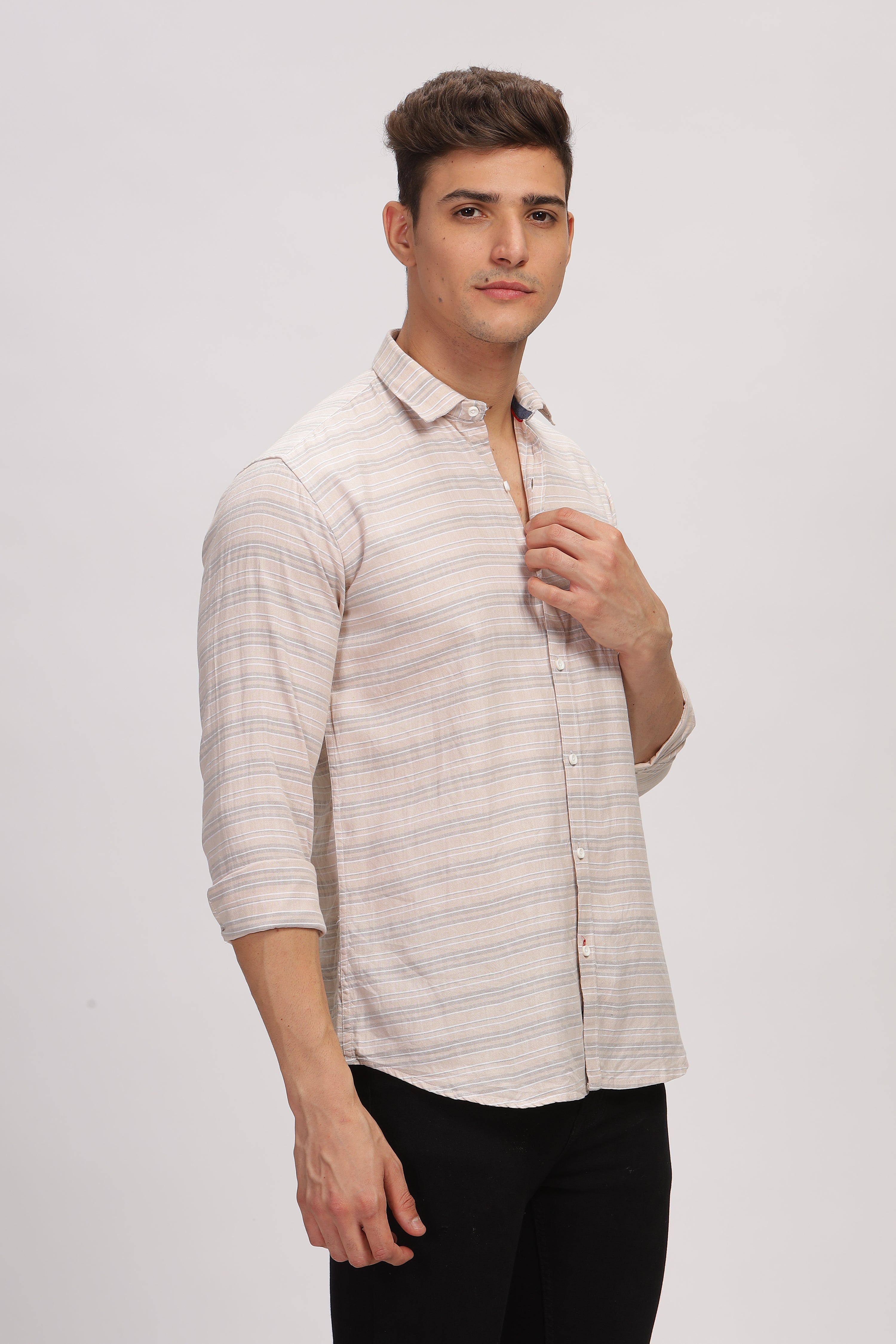 Casual Striped Slim Fit Shirt