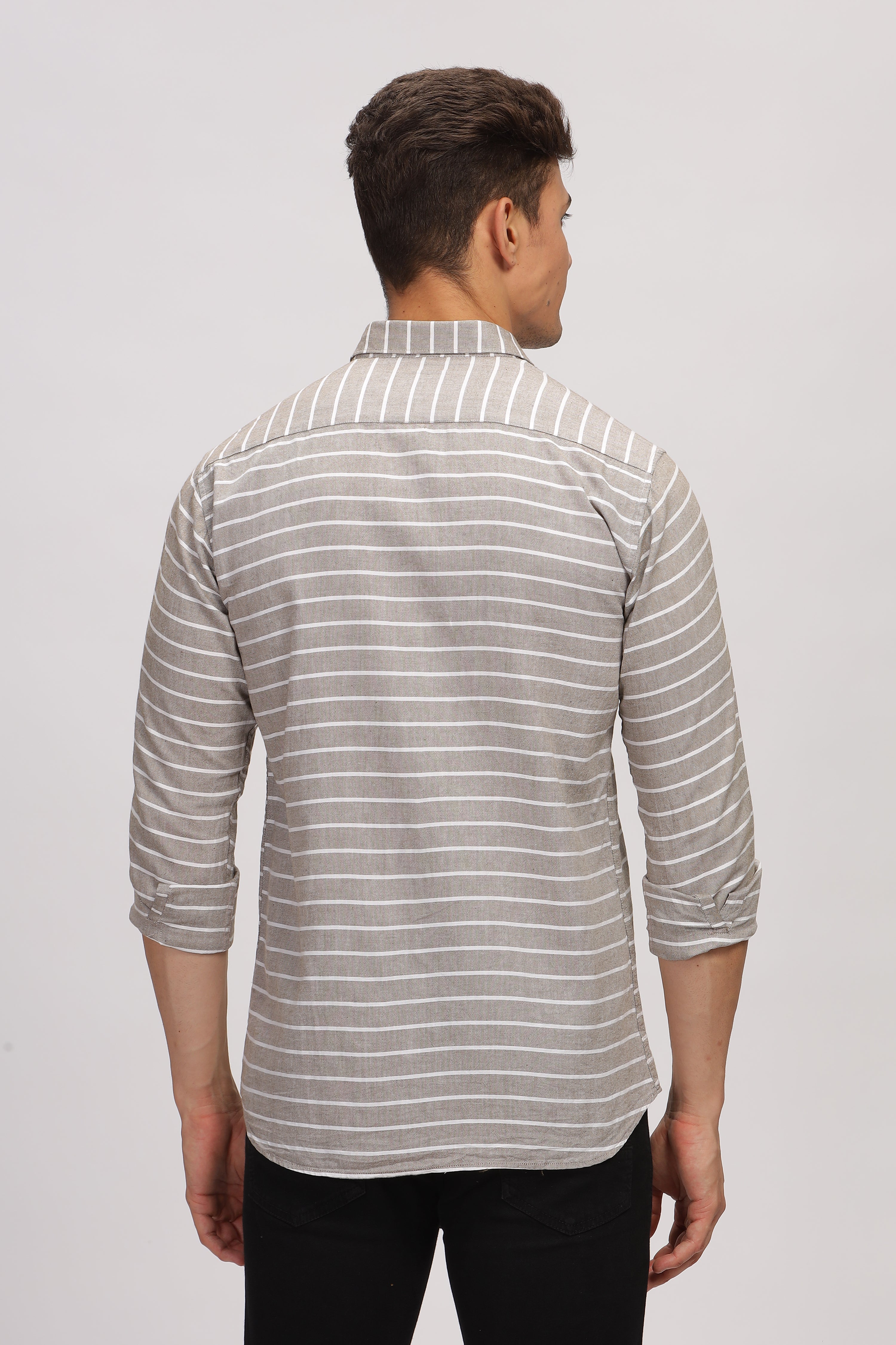 Slim fit Weft Stripes Shirt