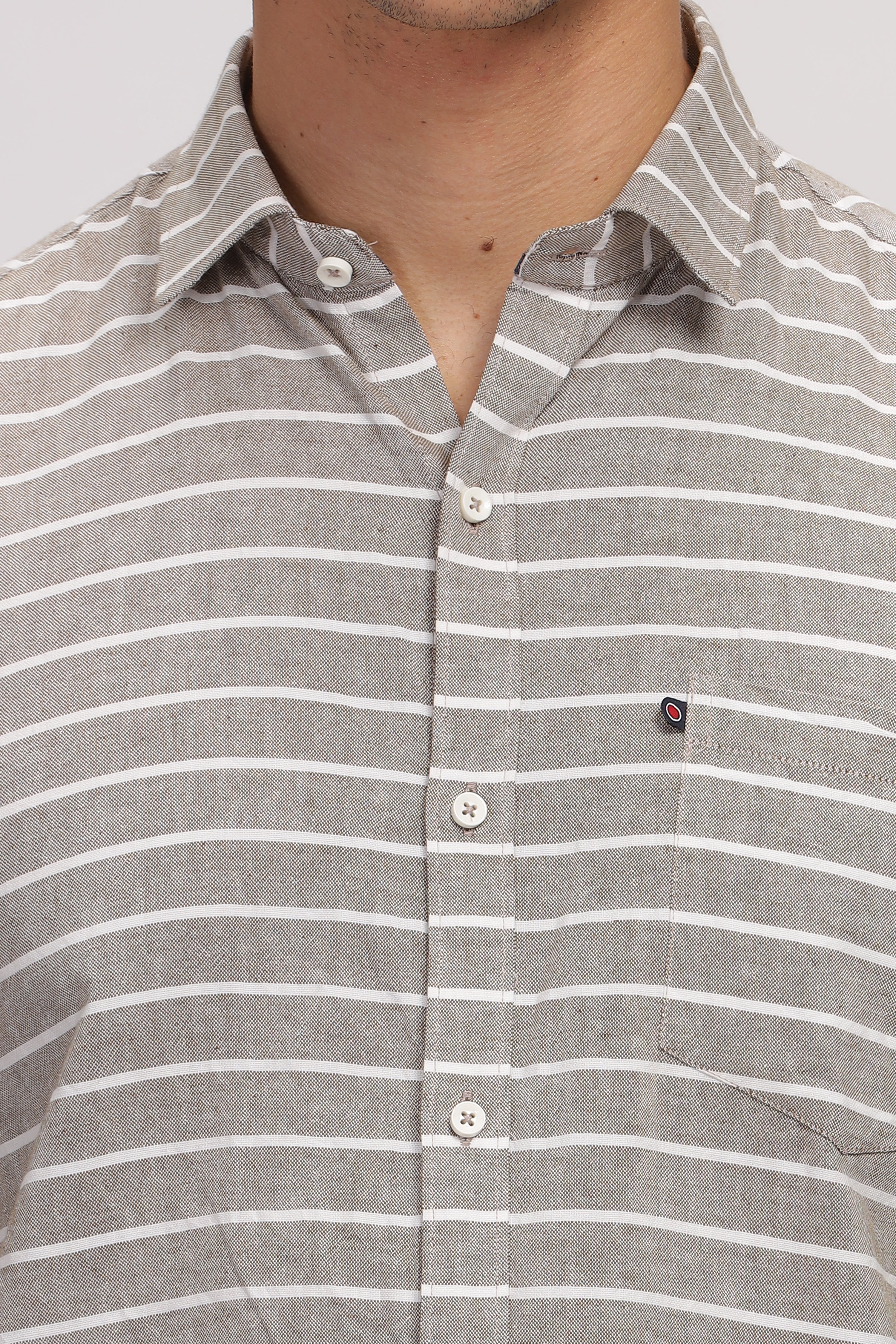 Slim fit Weft Stripes Shirt