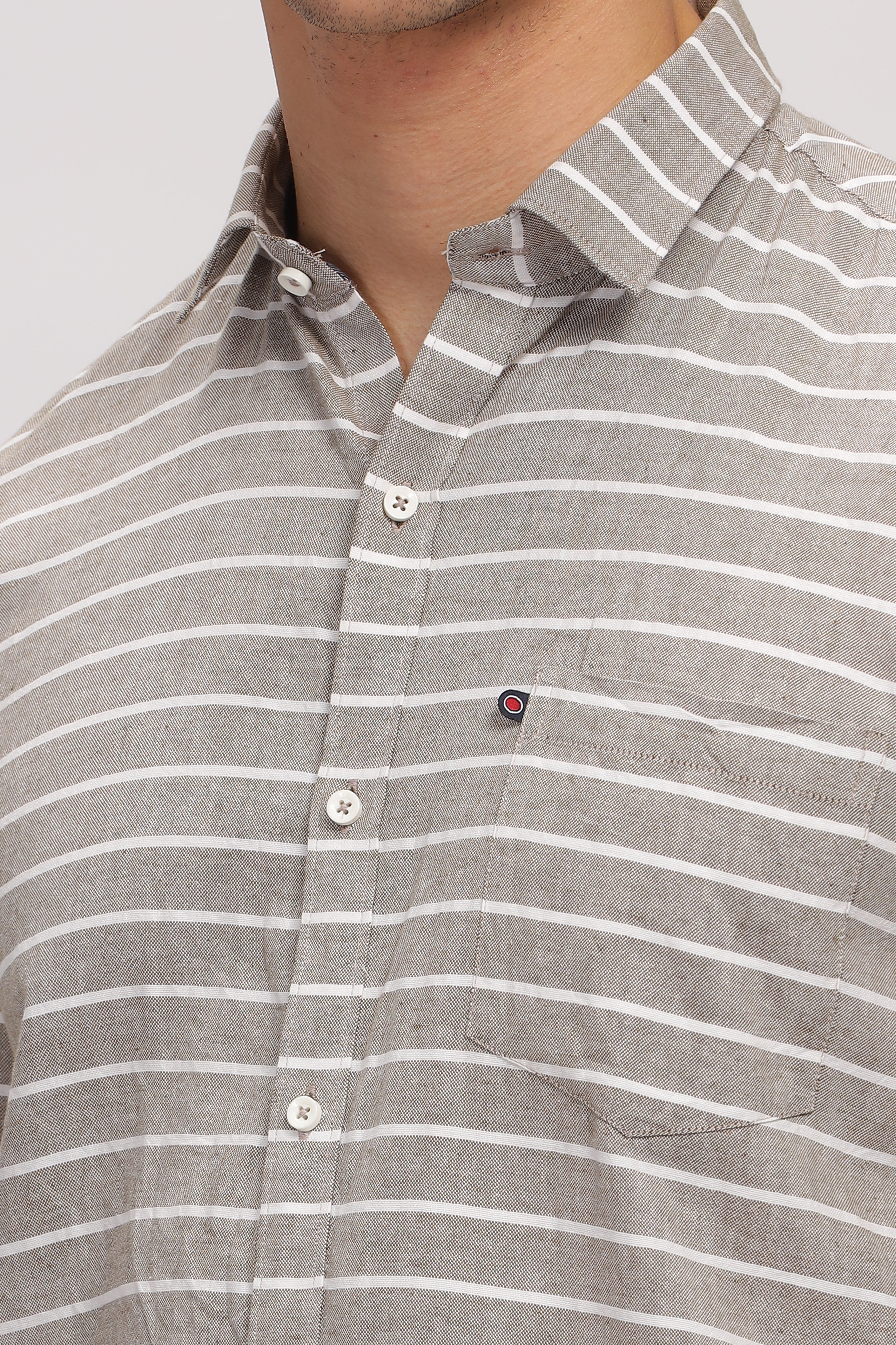 Slim fit Weft Stripes Shirt