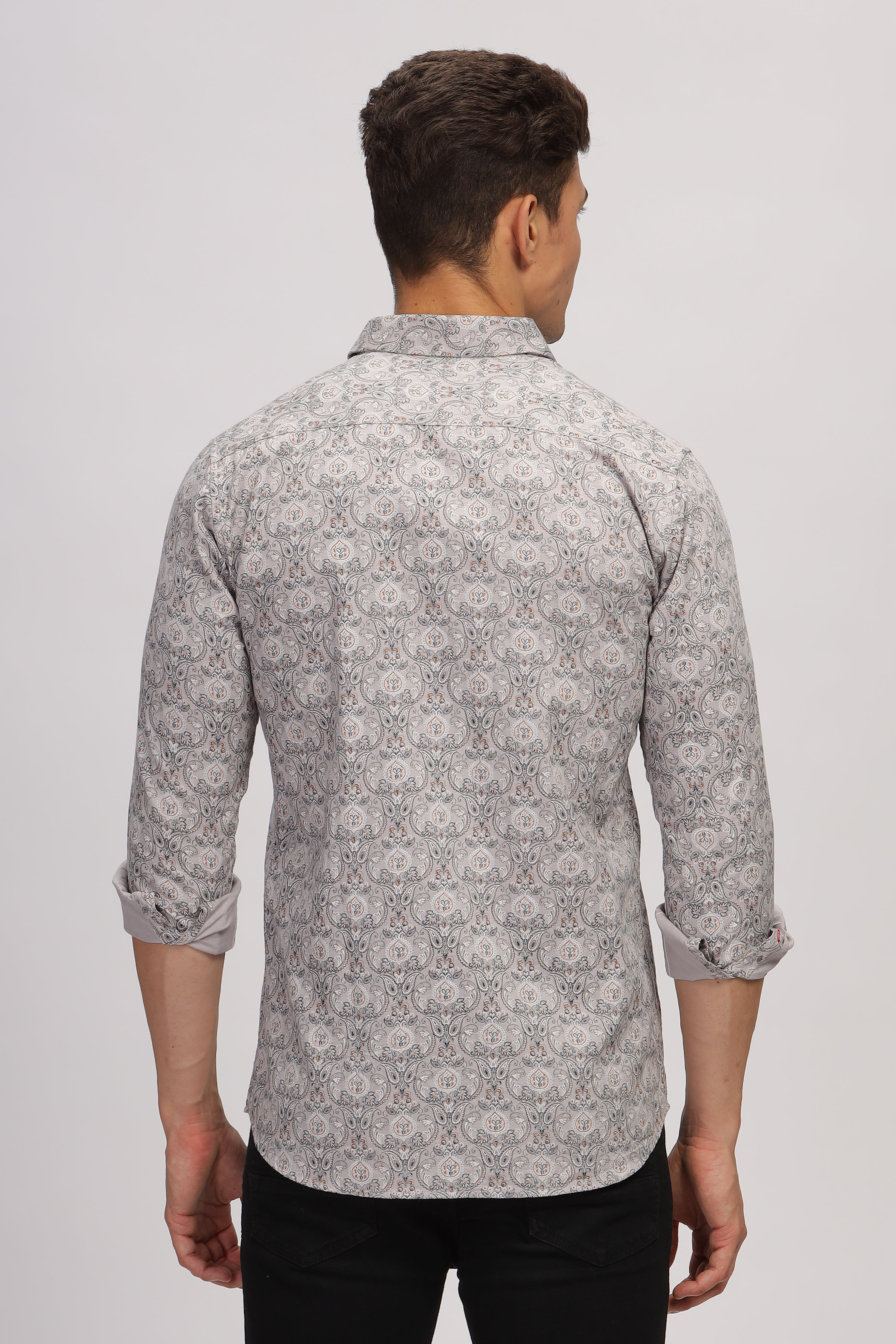 Regal Paisley Grey Shirt