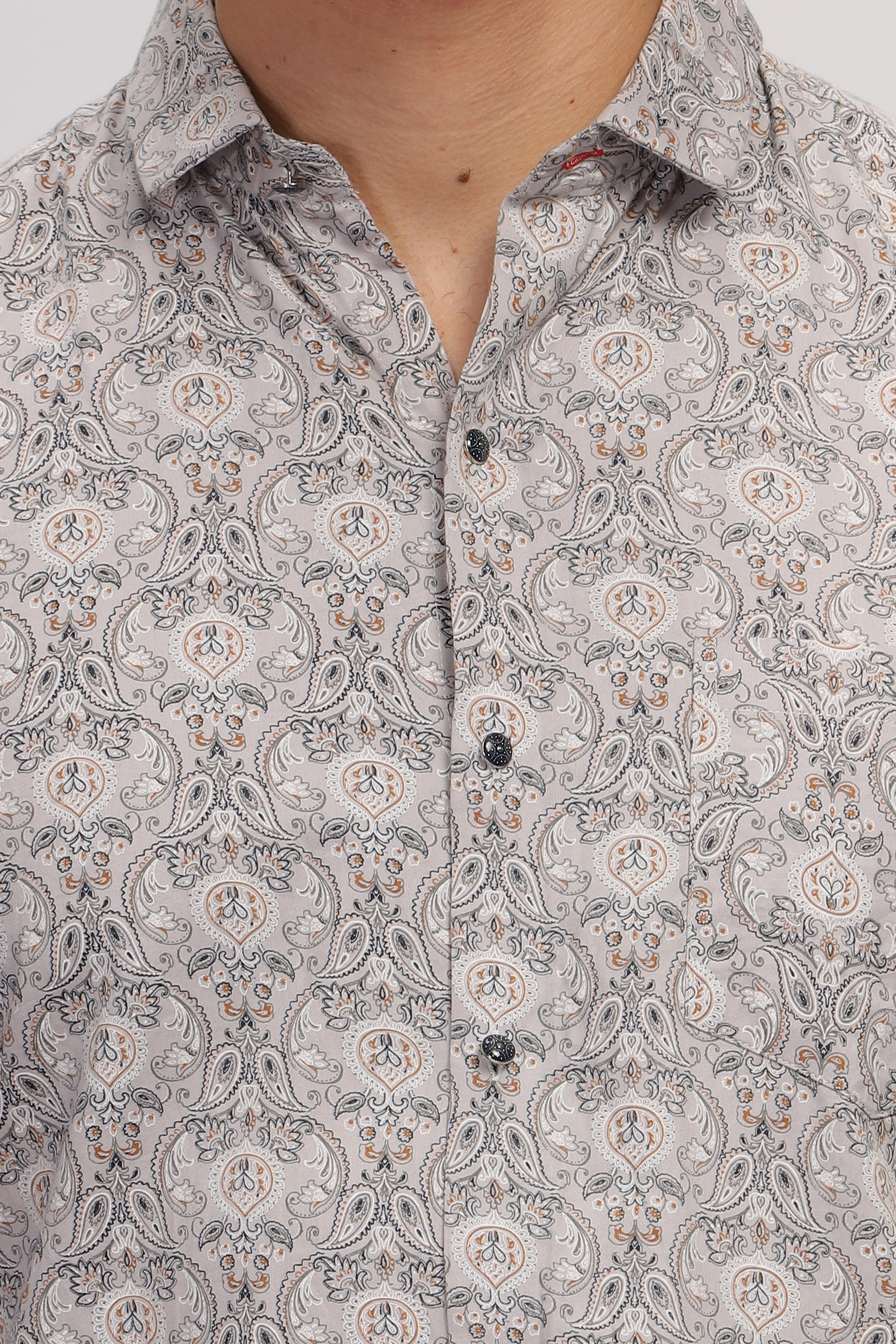 Regal Paisley Grey Shirt