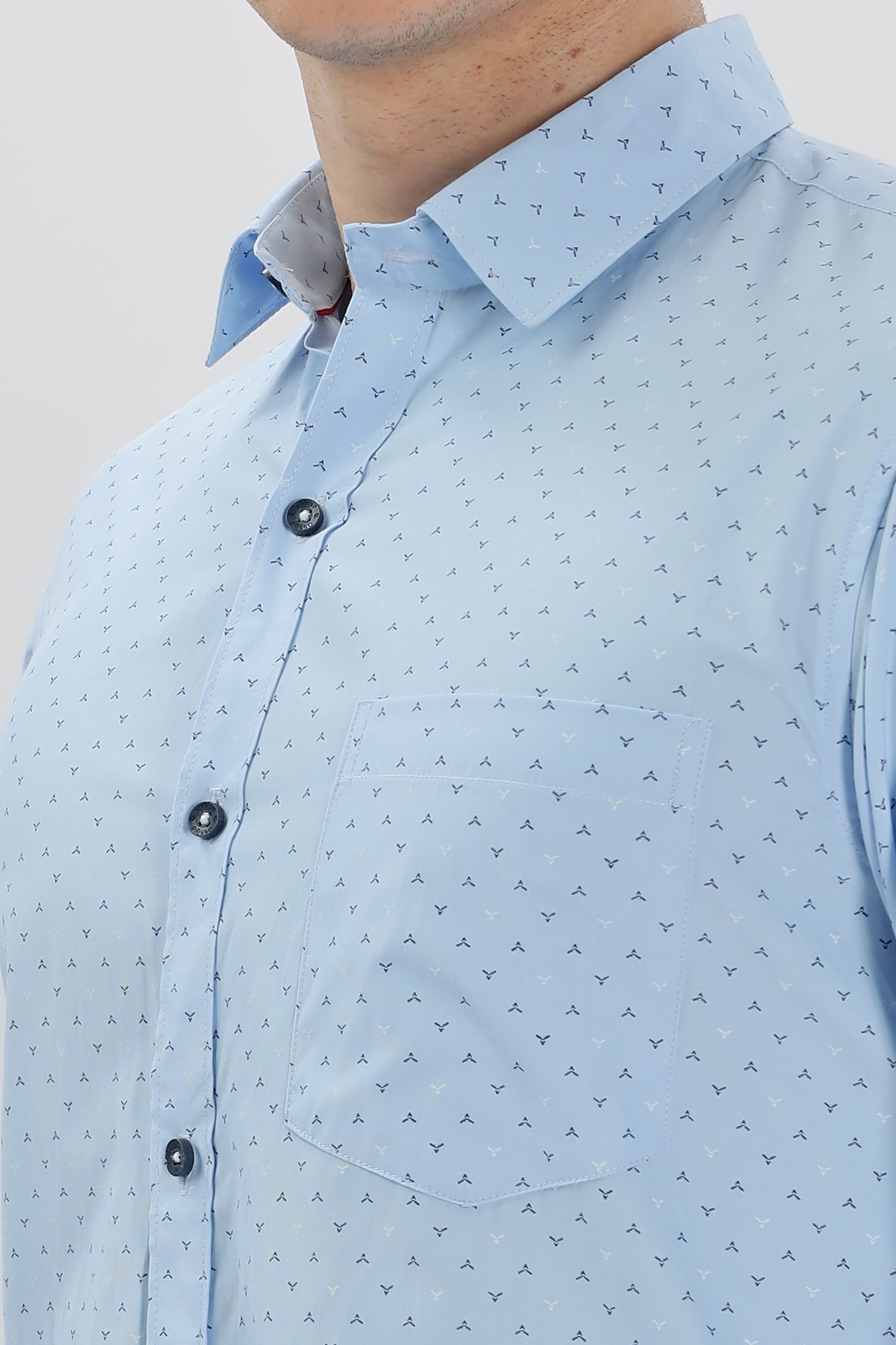 Geometric Motif Printed Shirt