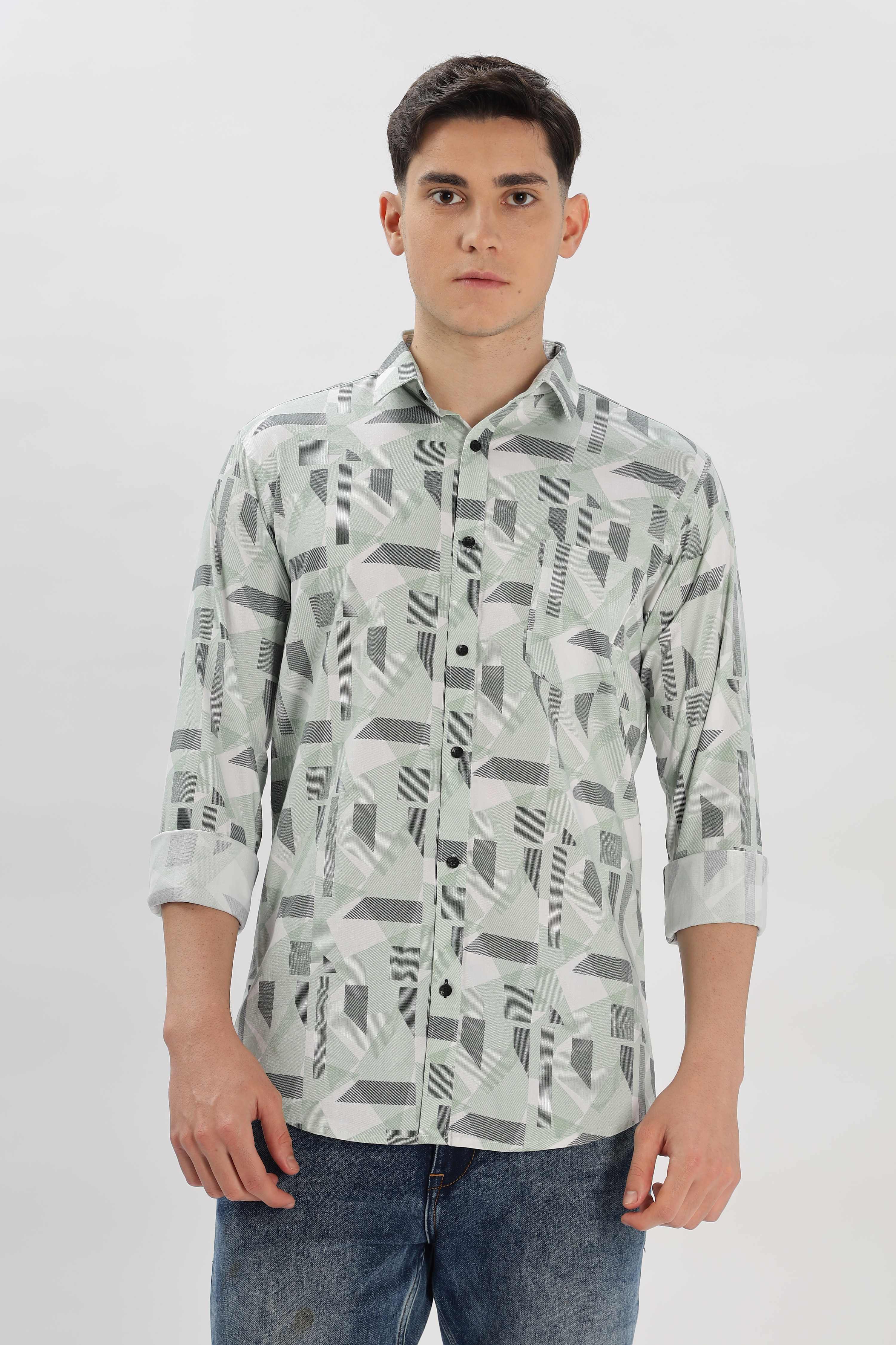 Modern Abstract Printed Casual Shirt