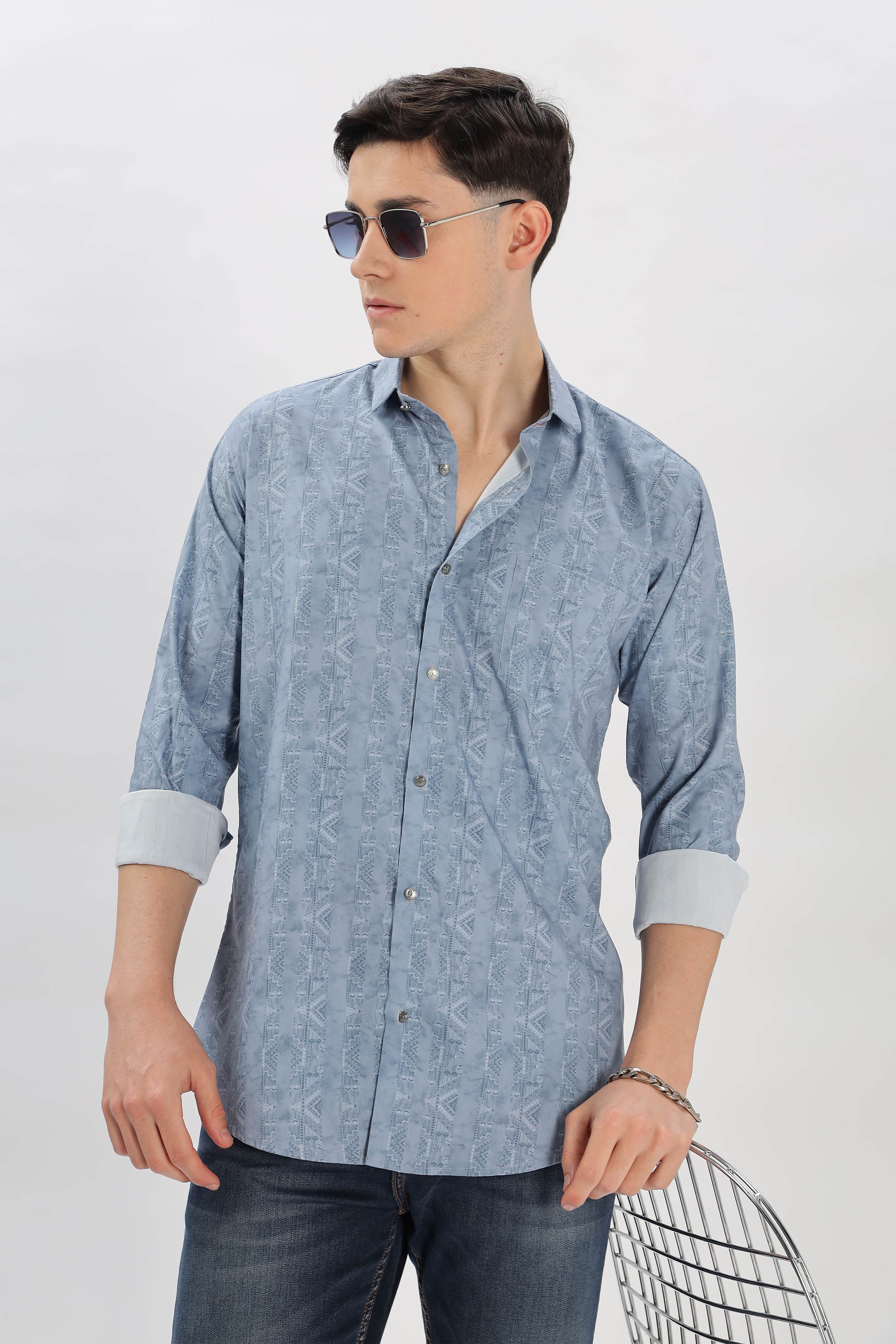 Tribal Design Pattern Printed Shirt